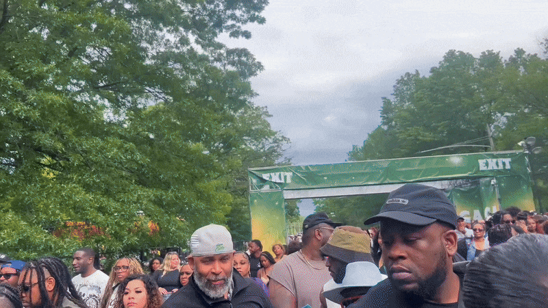 A look at the long lines at this year's Roots Picnic at the Mann Center.