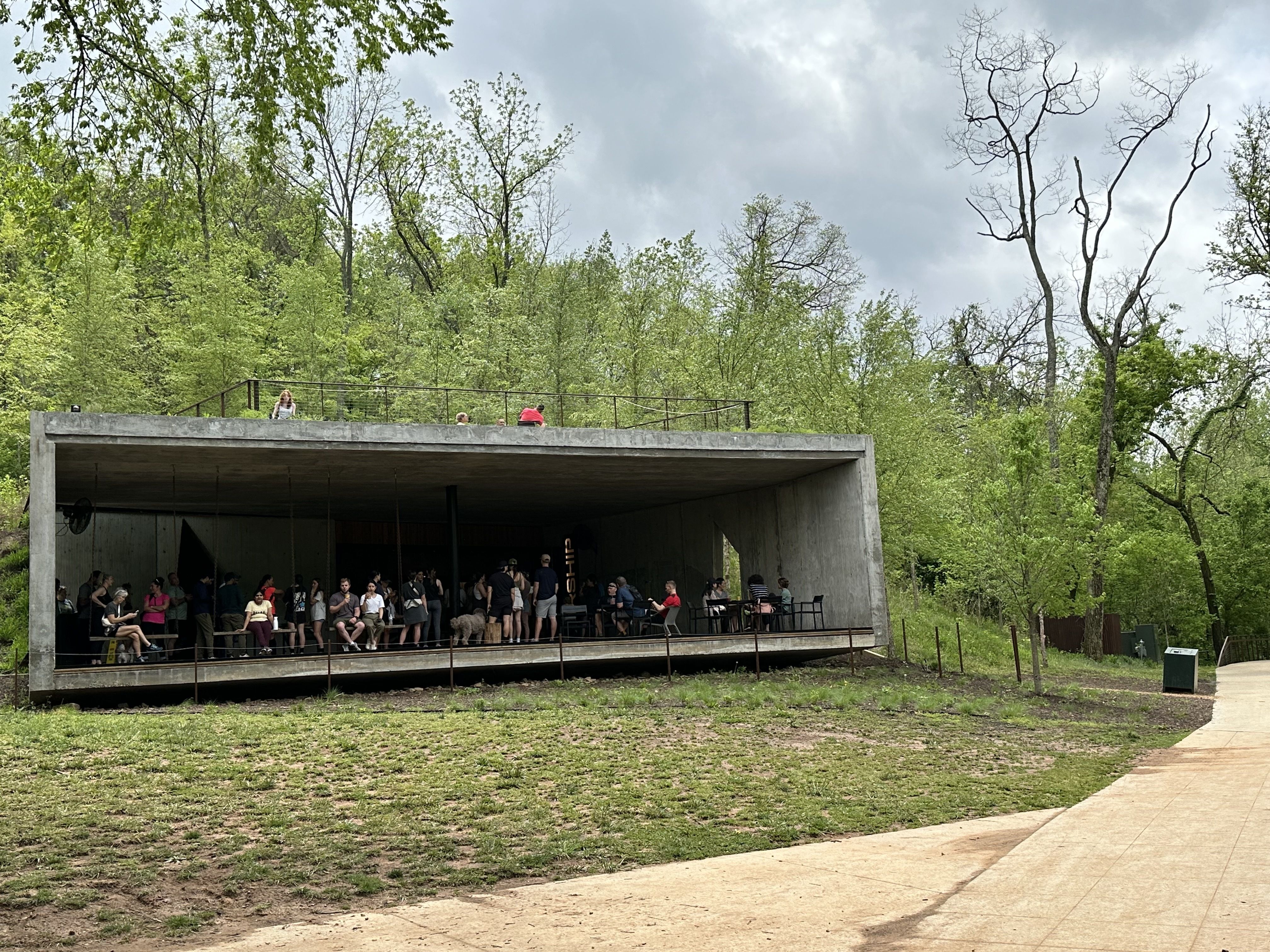 A coffee shop on a trail in Bentonville is WiFi free and requires