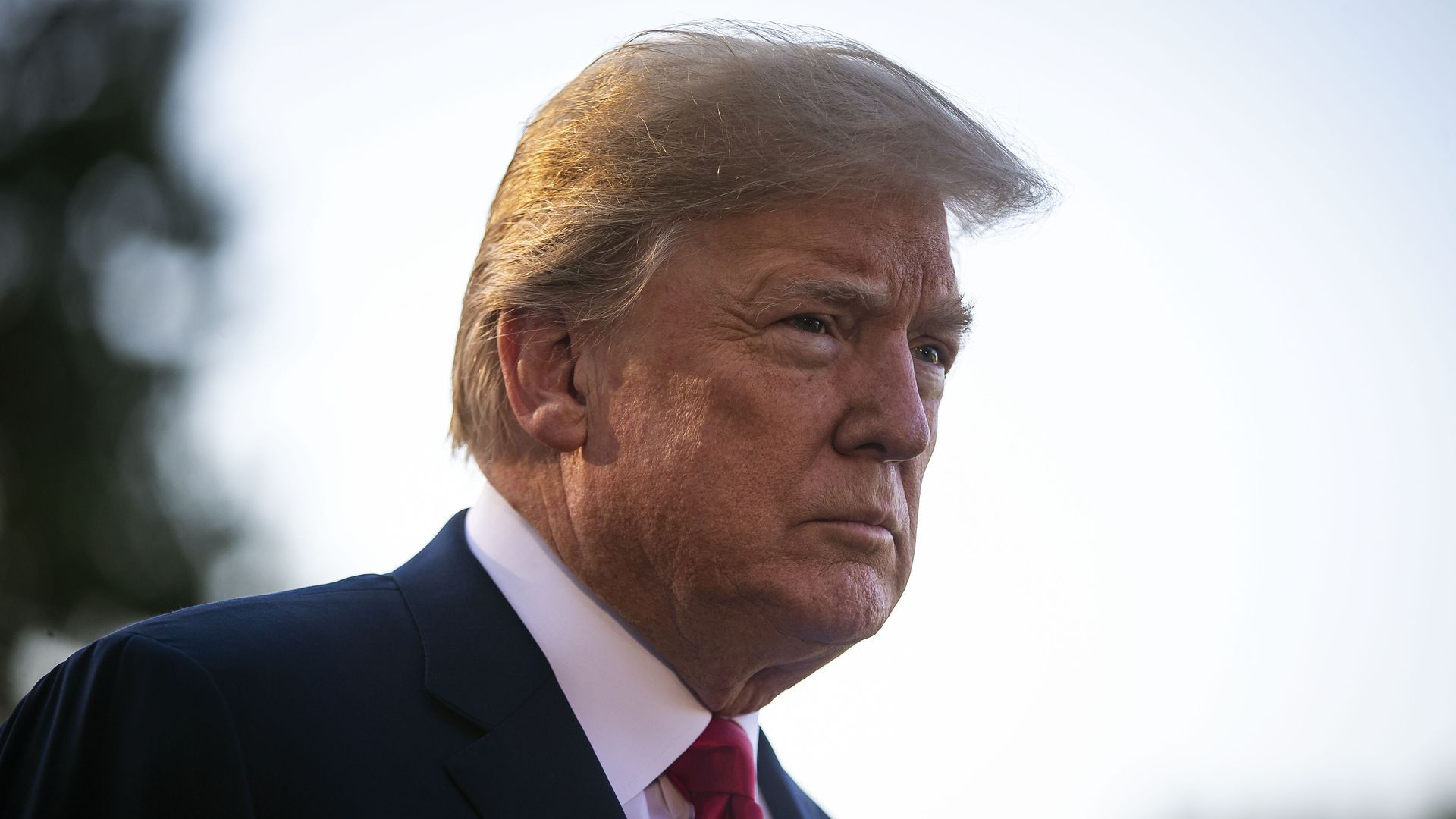 Headshot photo of President Trump