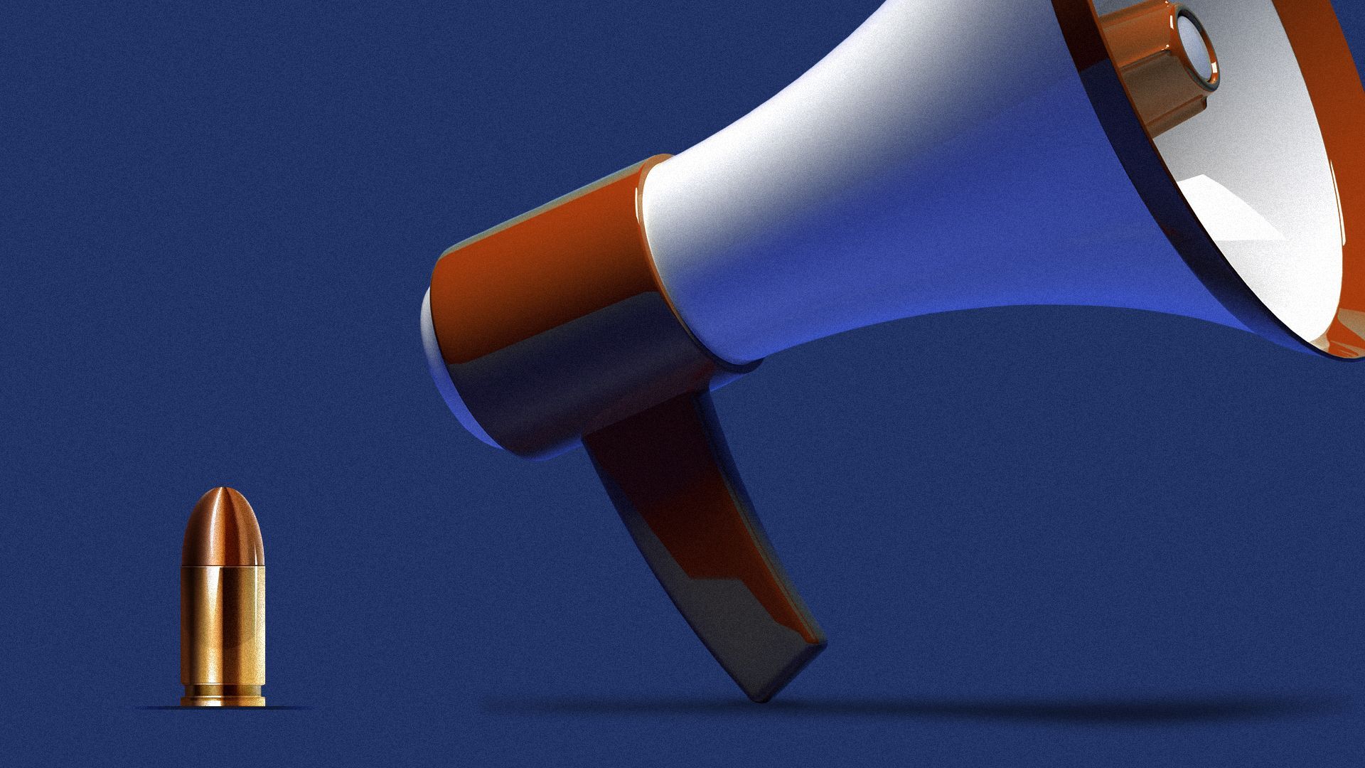 Illustration of a bullet next to a megaphone.