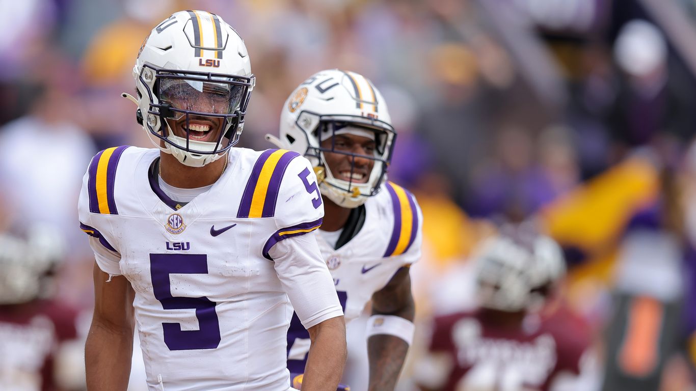 LSU's Jayden Daniels Named A Heisman Finalist - Axios New Orleans