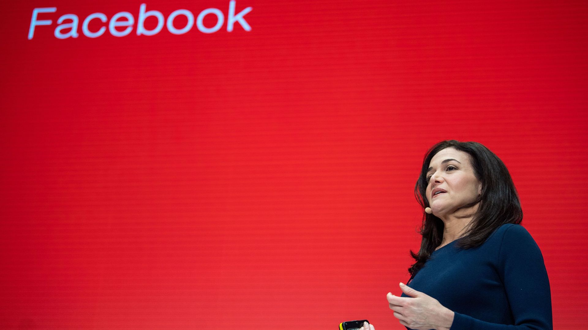 Sheryl Sandberg on stage at DID conference