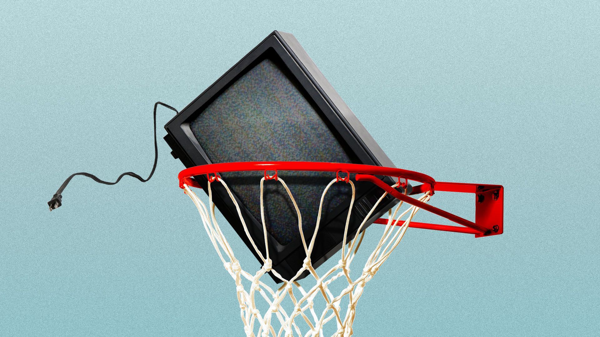 TV in a hoop