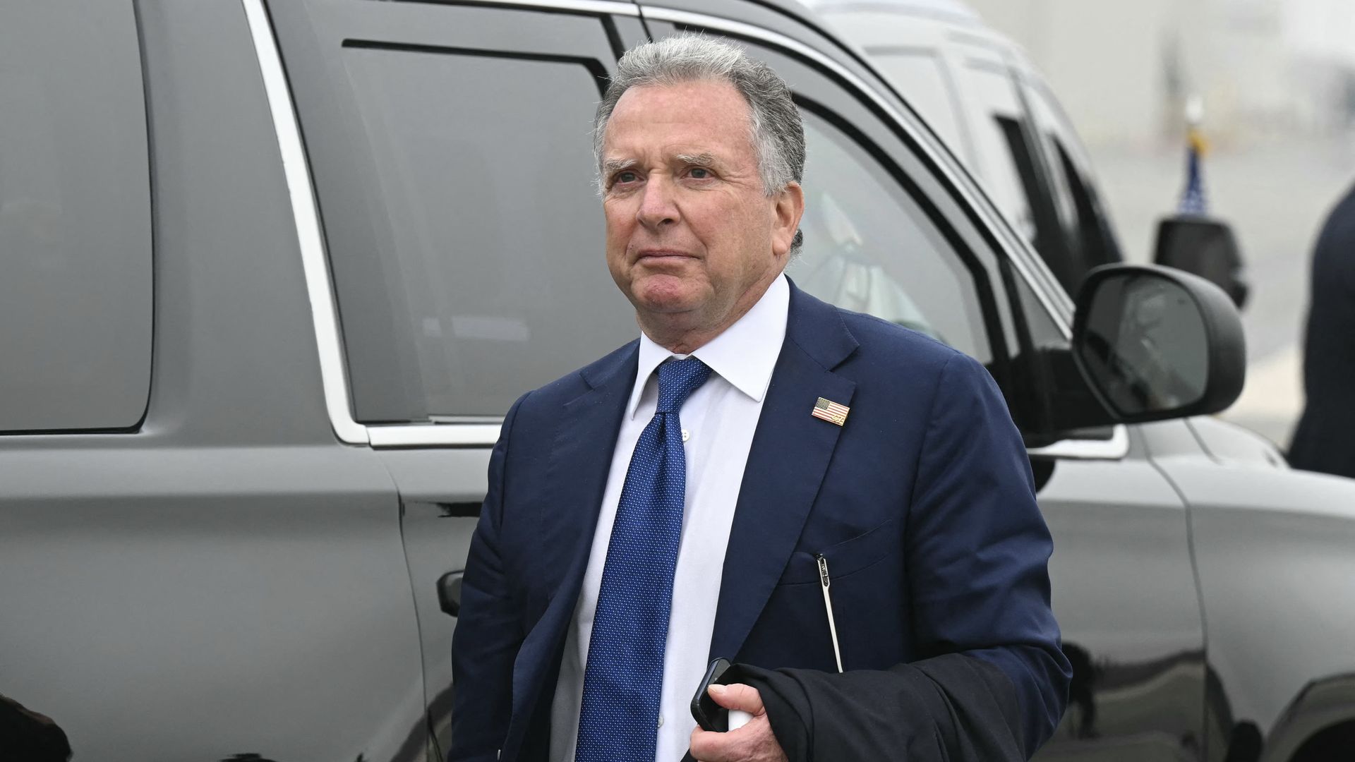 US special Envoy Steve Witkoff arrives at Dover Air Force Base in Dover, Delaware, March 7, 2026