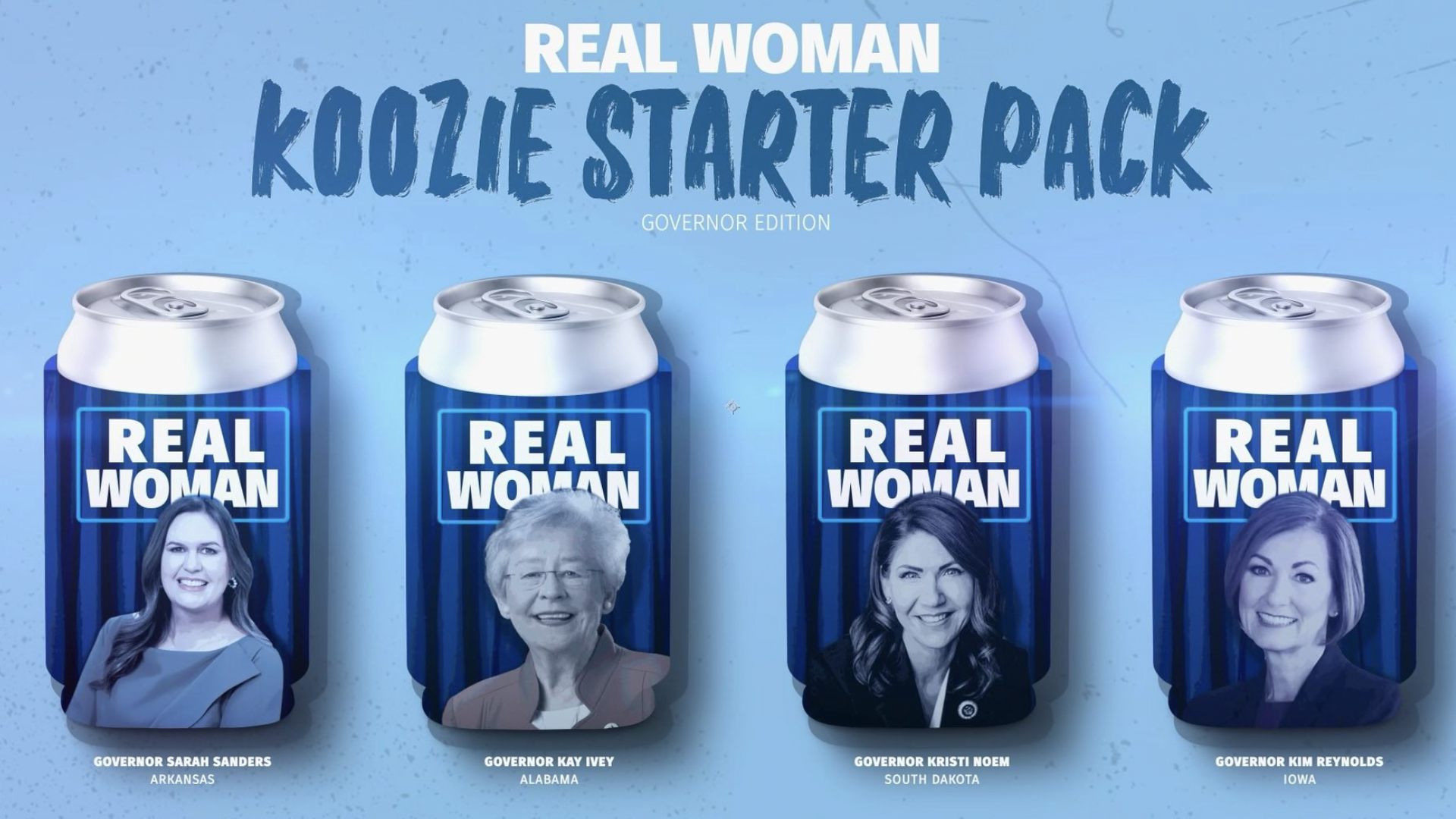 an image showing parody koozies of governors including reynolds