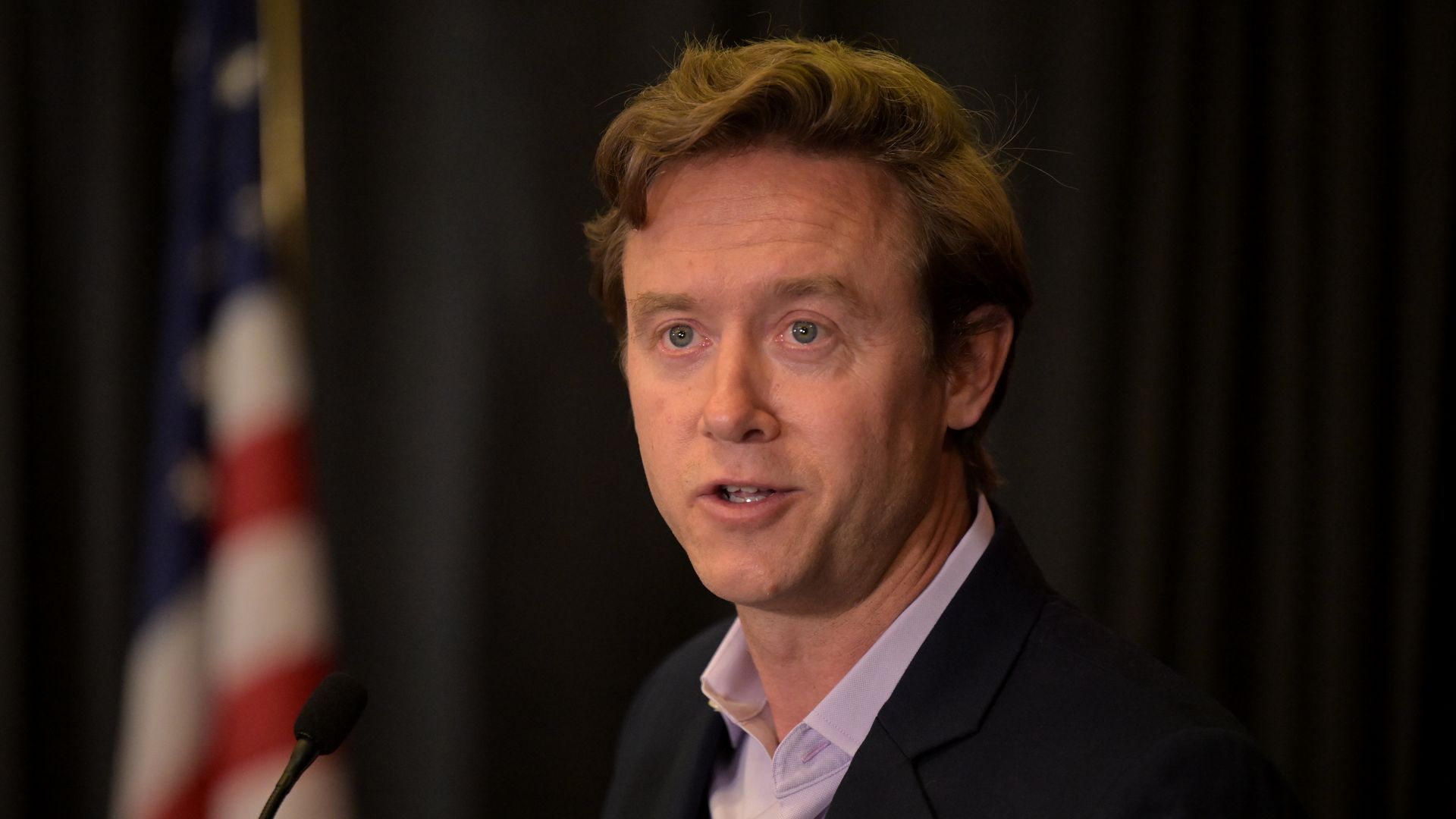 Mike Johnston at a mayoral debate May 1. Photo: Hyoung Chang/The Denver Post