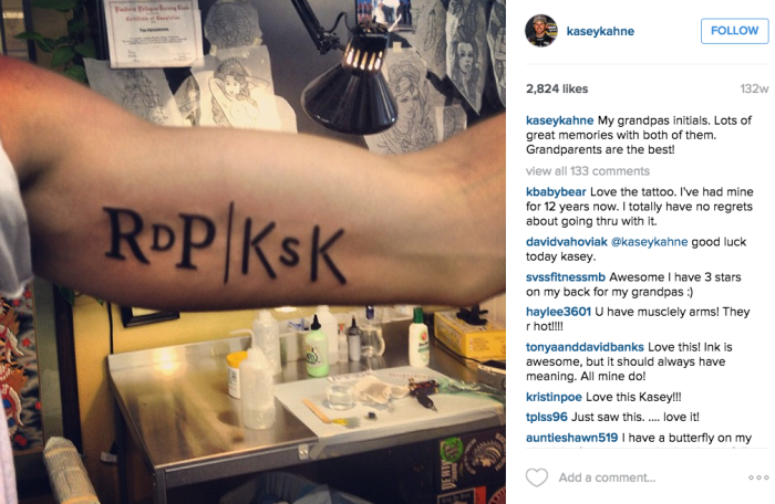 Kasey Kahne tattoo