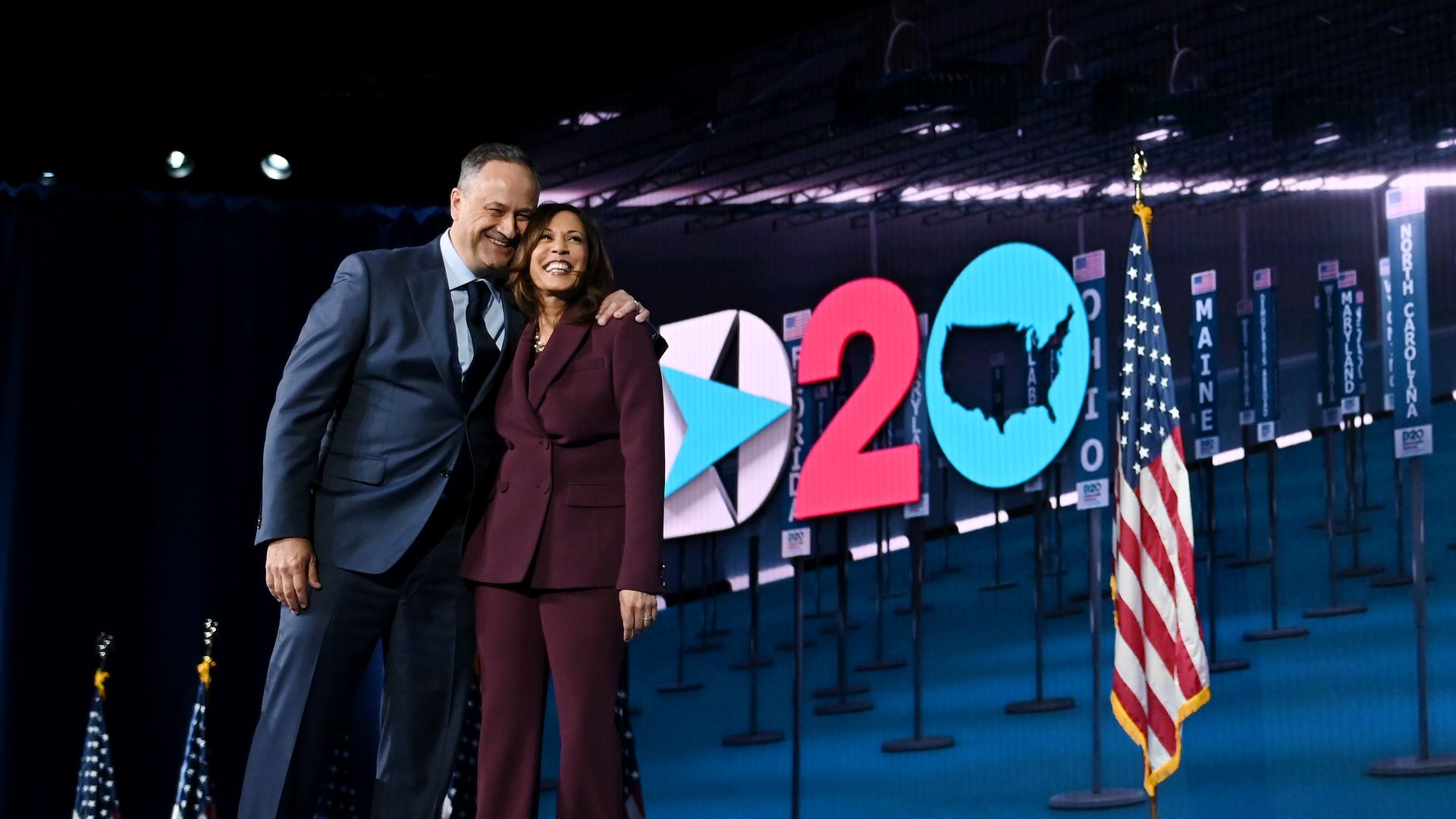 Kamala Harris and Doug Emhoff