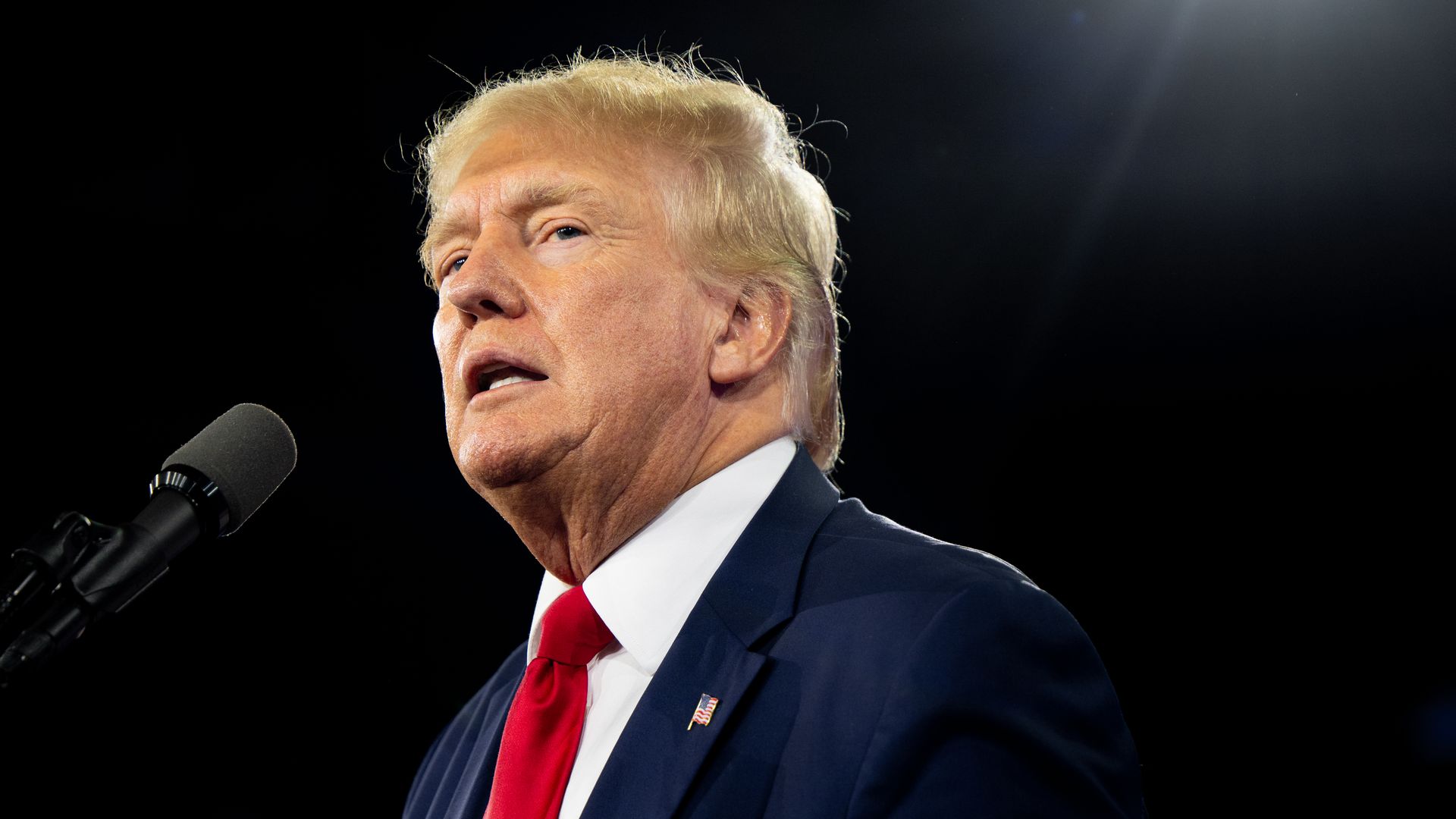  Former U.S. President Donald Trump speaks at the Conservative Political Action Conference (CPAC) held at the Hilton Anatole on August 06, 2022 in Dallas, Texas