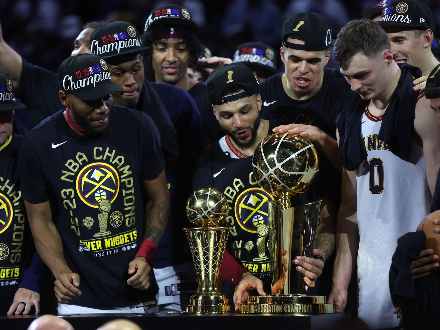 Who keeps the NBA Championship trophy?