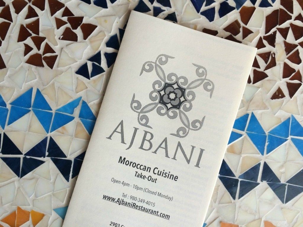 Ajbani Charlotte menu