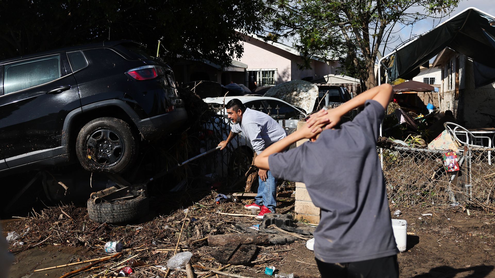 Flood damage in San Diego