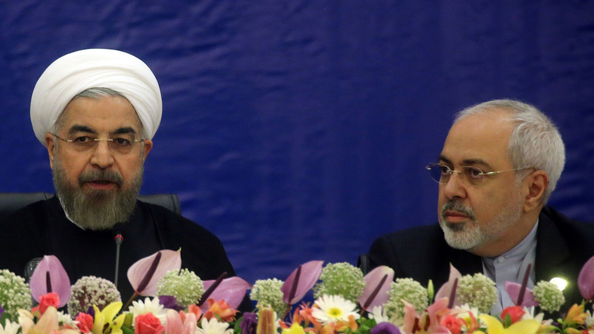 Iranian President Hassan Rouhani and Foreign Minister Javad Zarif