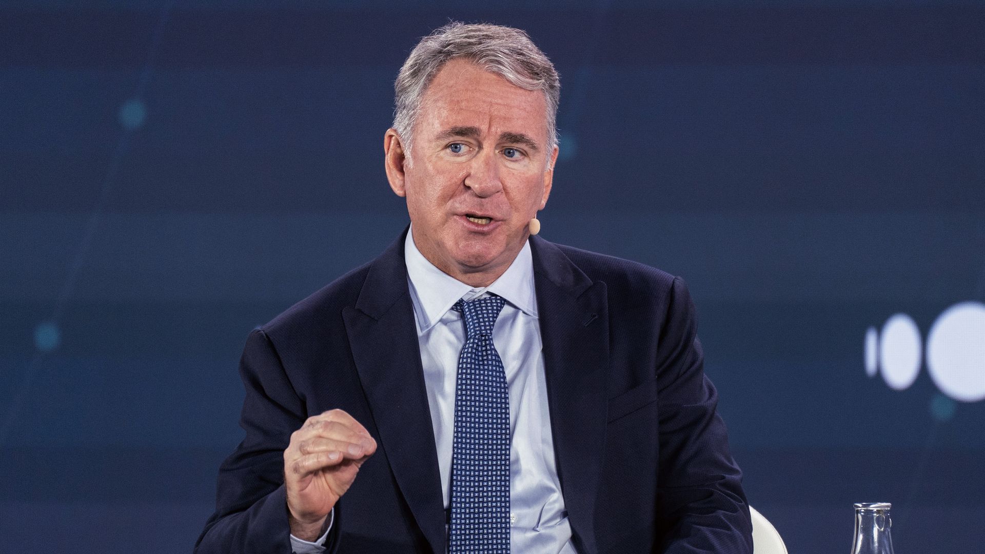 Ken Griffin, chief executive officer and founder of Citadel Advisors LLC., speaks during the Bloomberg New Economy Forum in Singapore, on Tuesday, Nov. 15