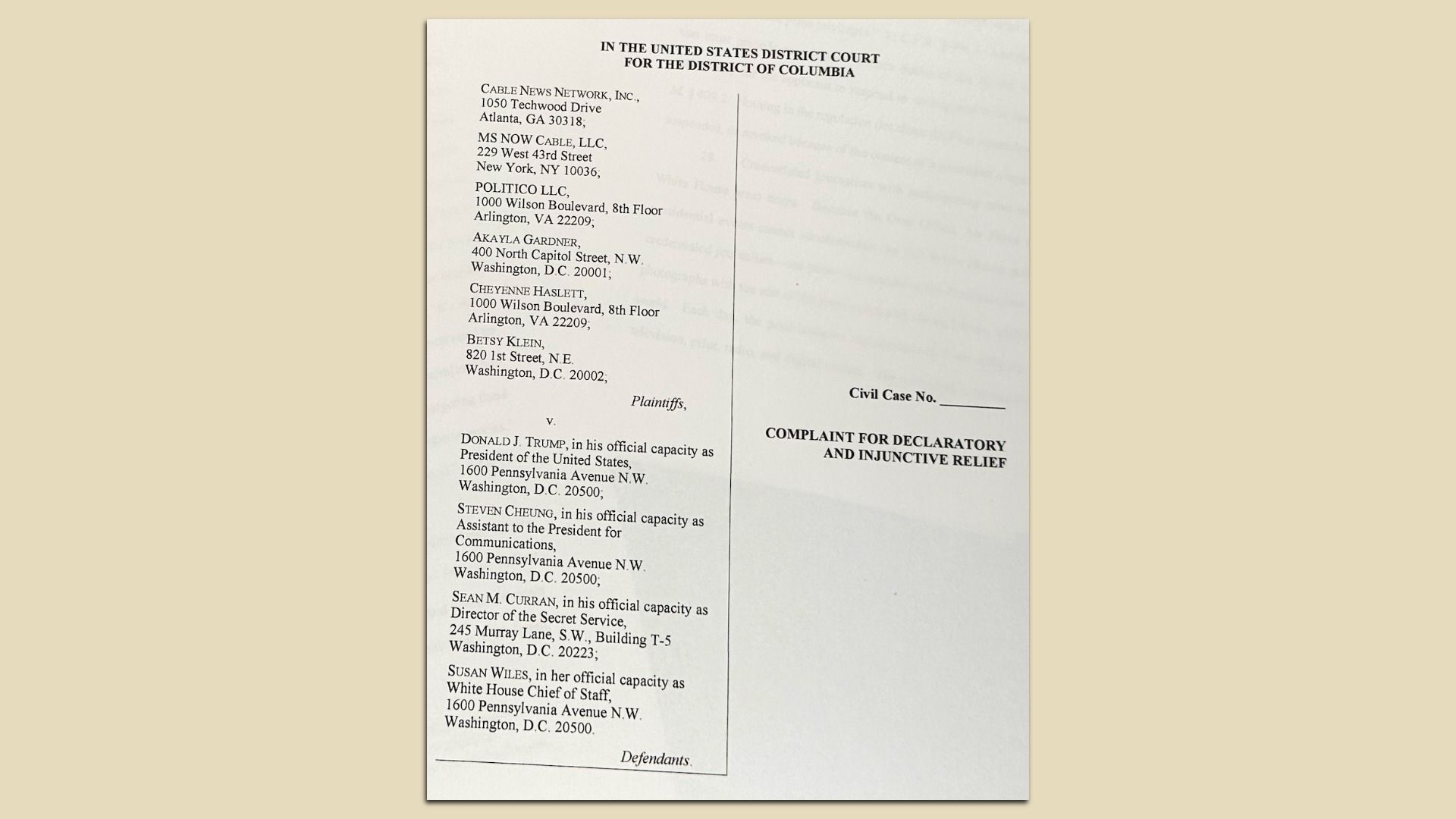 Image of Trump lawsuit