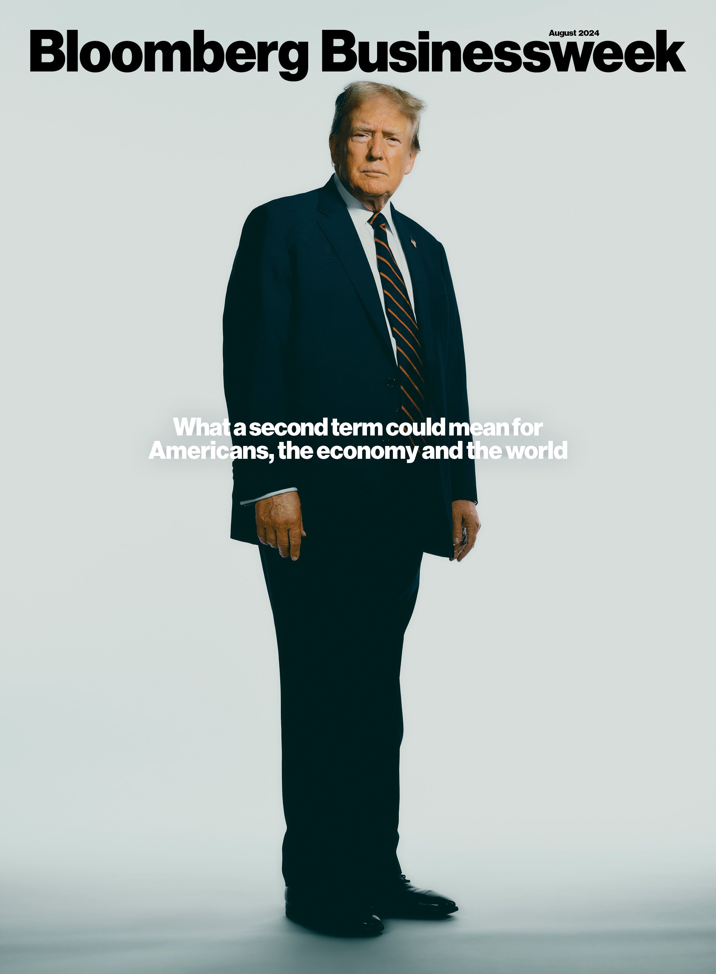 A Bloomberg Businessweek cover showing Donald Trump