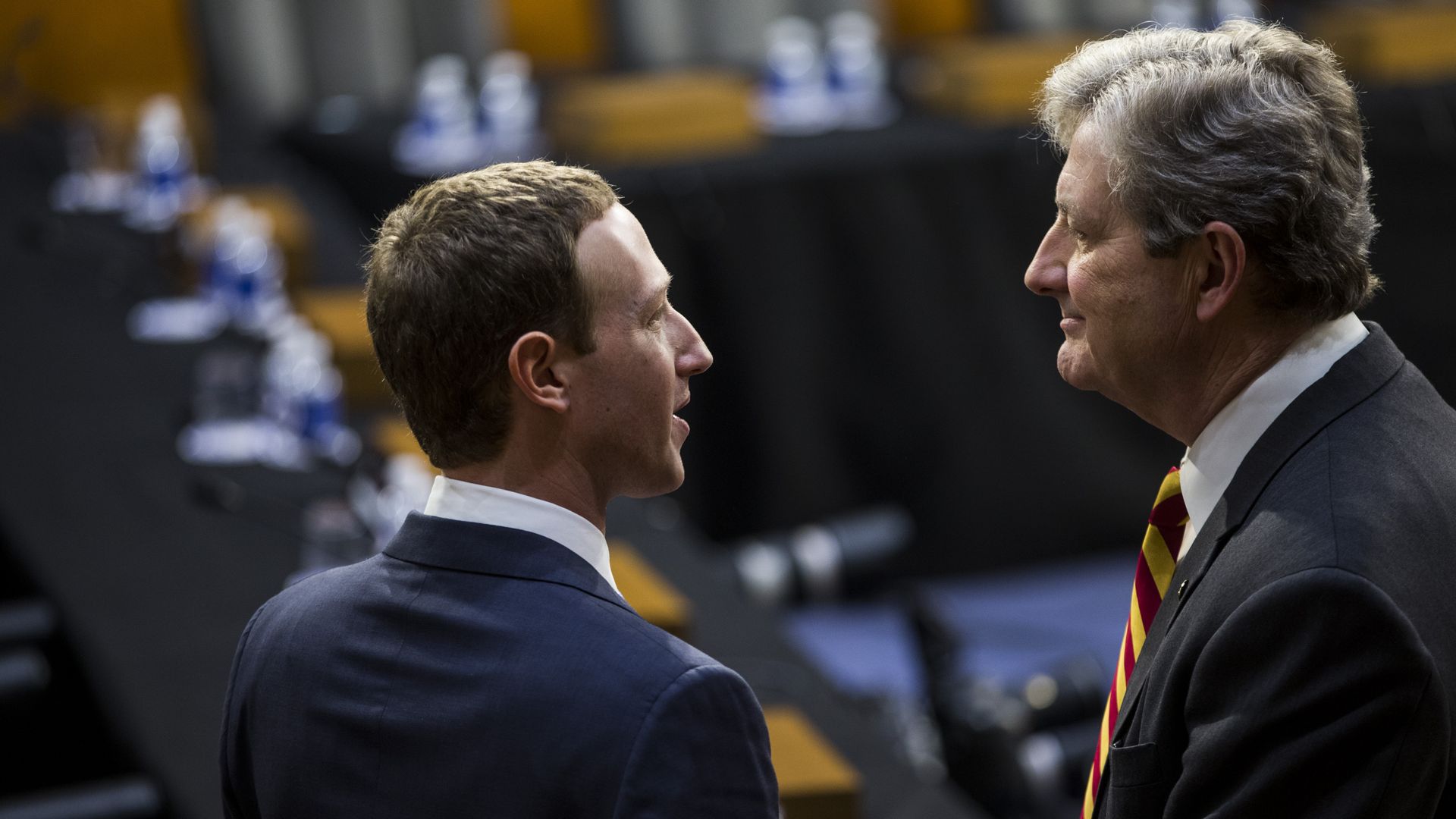Mark Zuckerberg and Sen. John Kennedy (R-LA)