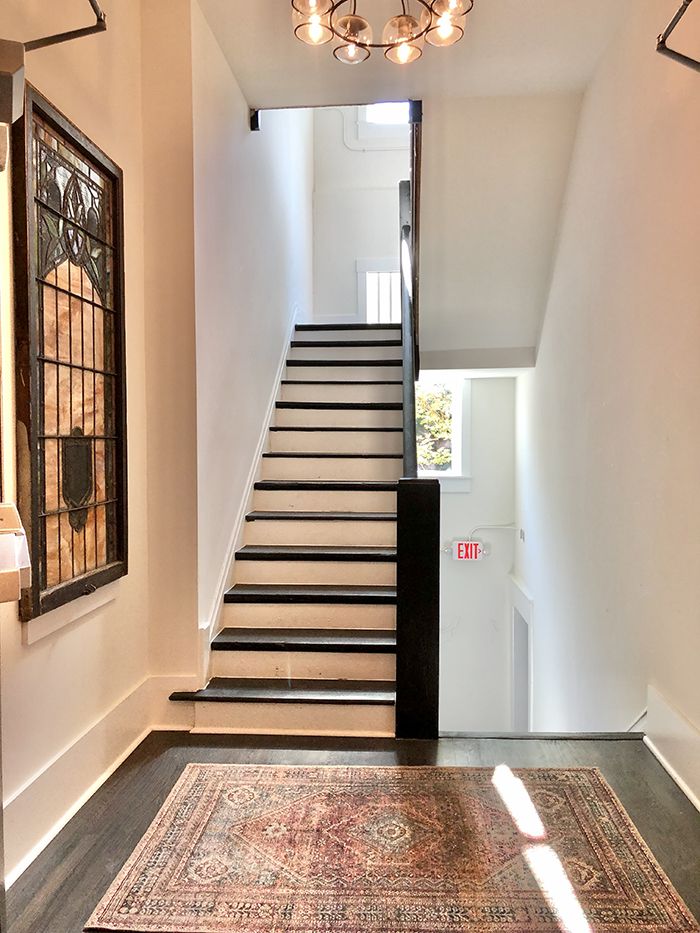 The Church on Parkwood apartments stairs