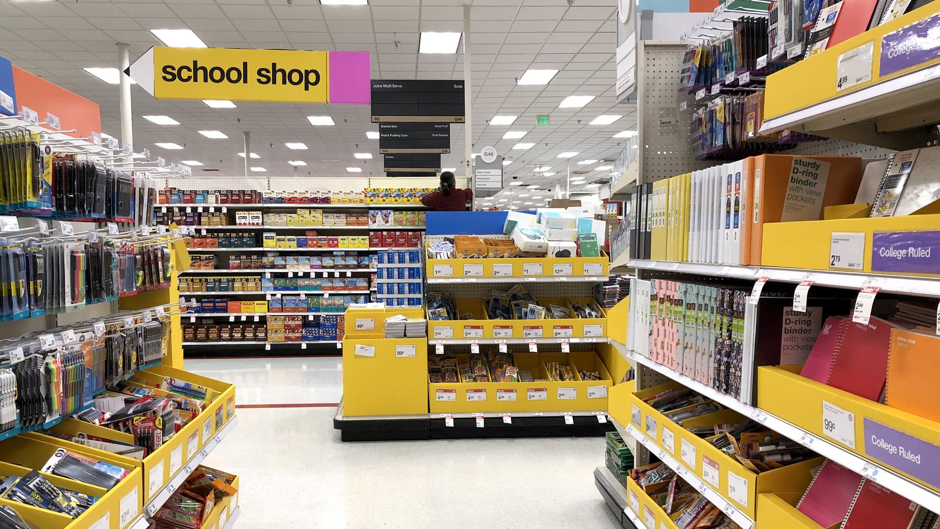 Back to school shoping