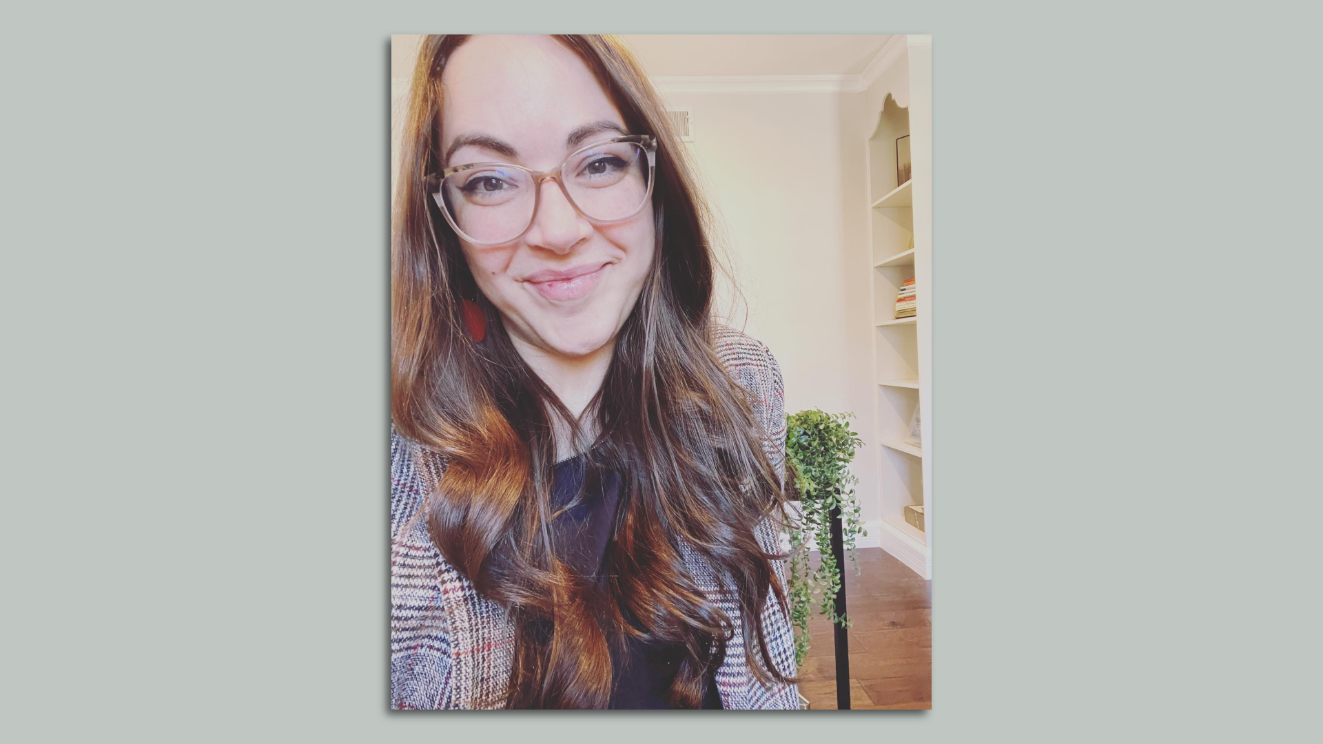 A selfie of Erin Birum