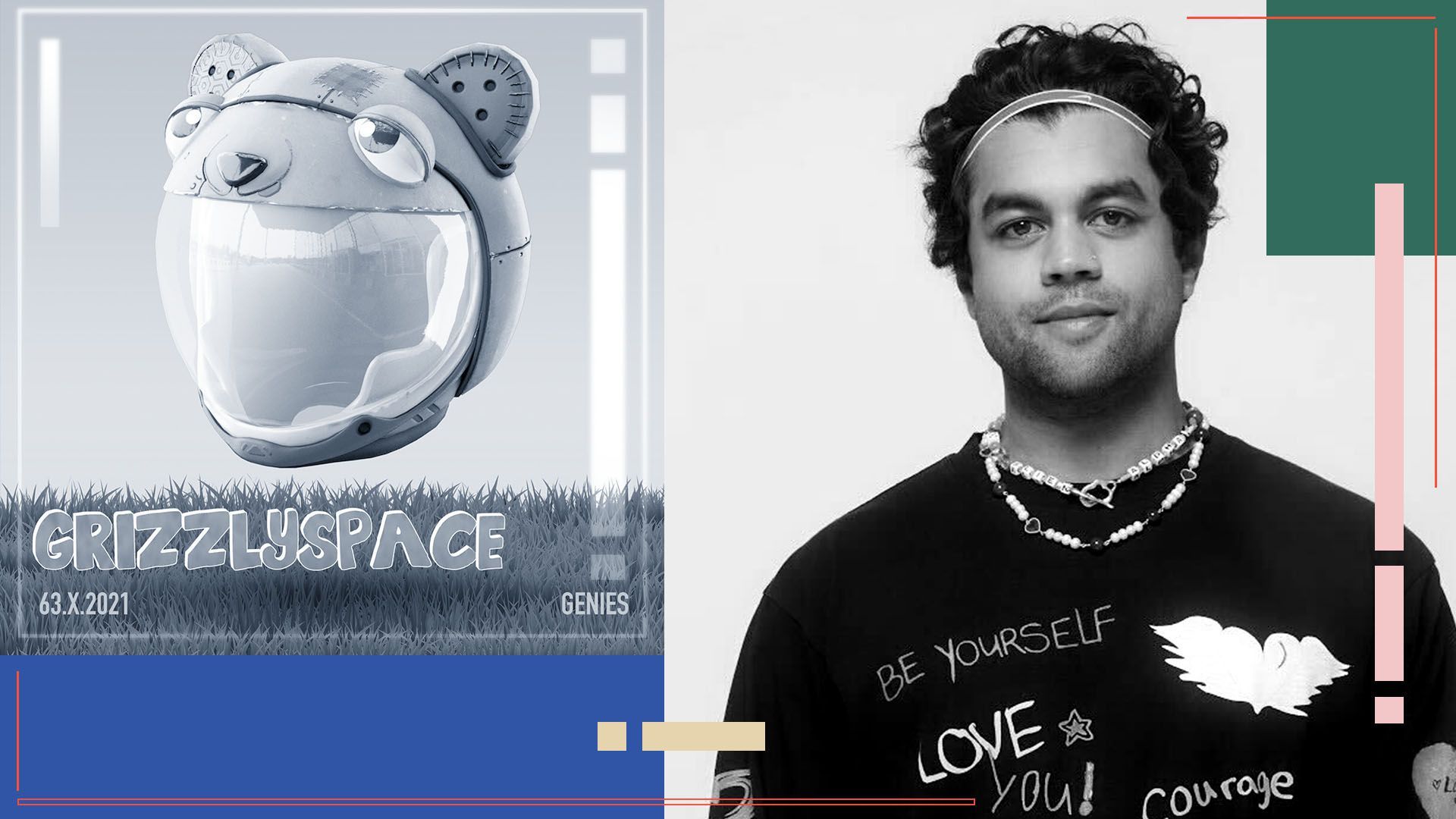 Photo Illustration of Akash Nigam and a piece of avatar fashion from Genies. 