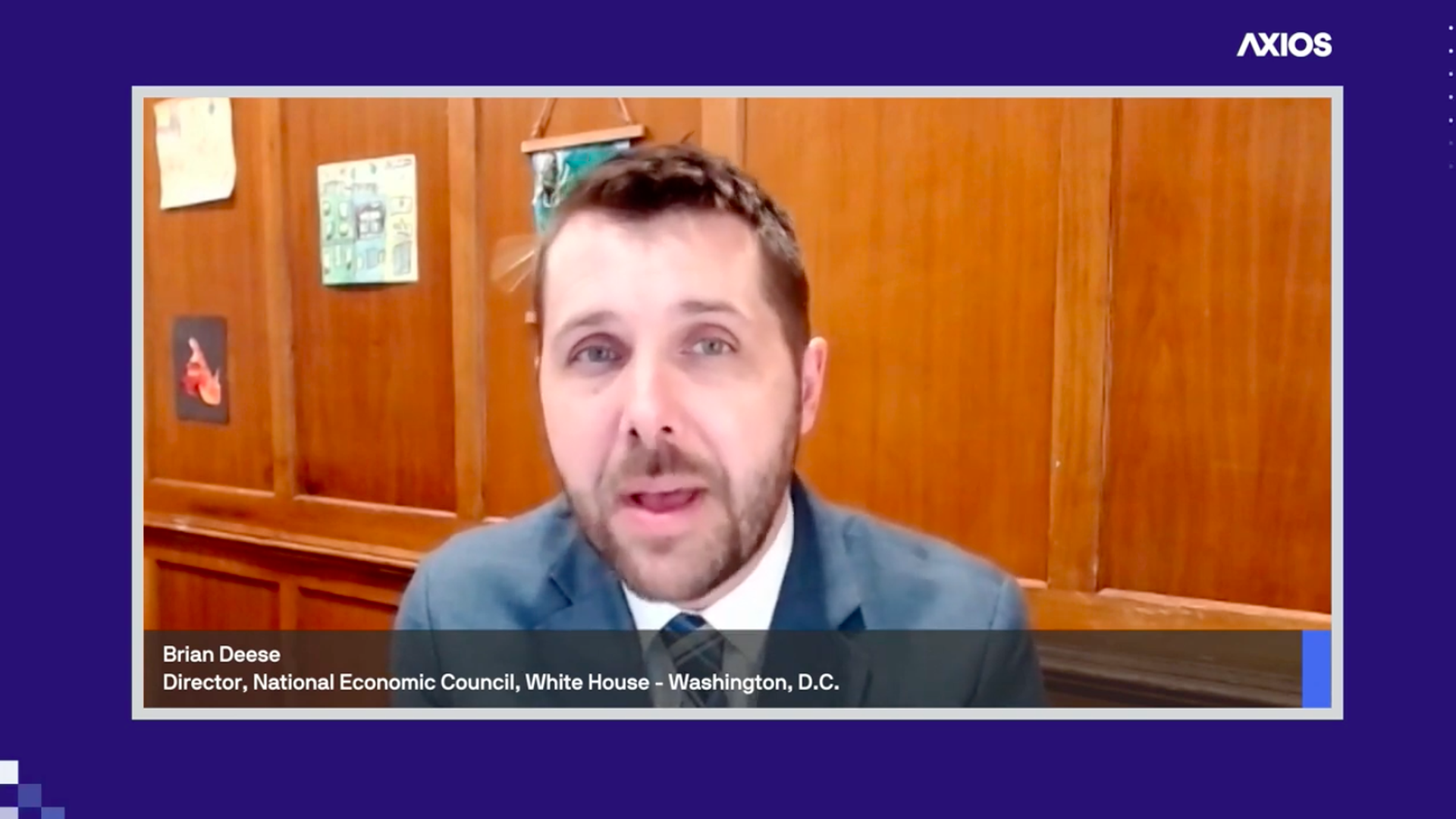 A screenshot of Brian Deese