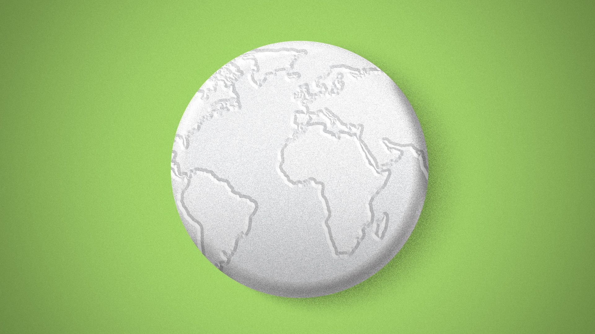 Illustration of earth as a pill.