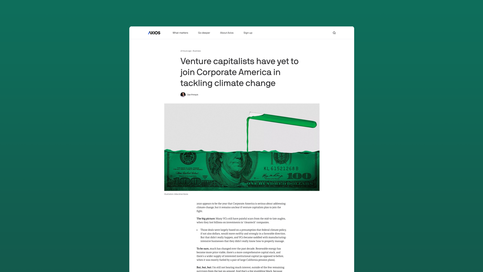 Meet the new Axios website