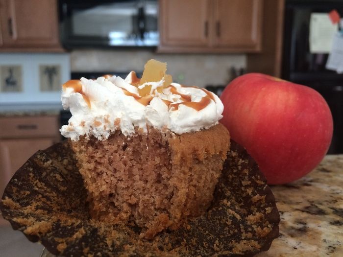 Suarez Bakery caramel apple cider cupcake