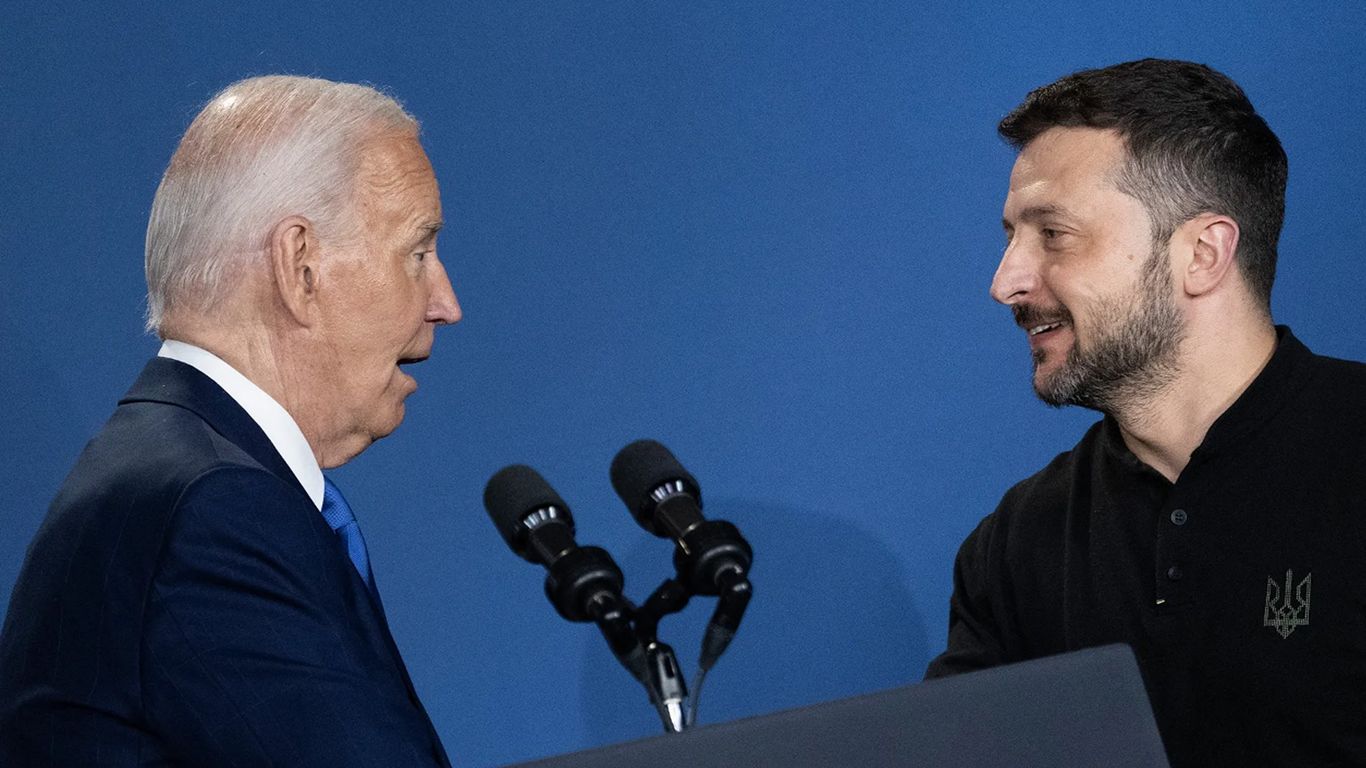 Biden calls Zelensky "President Putin" at NATO summit