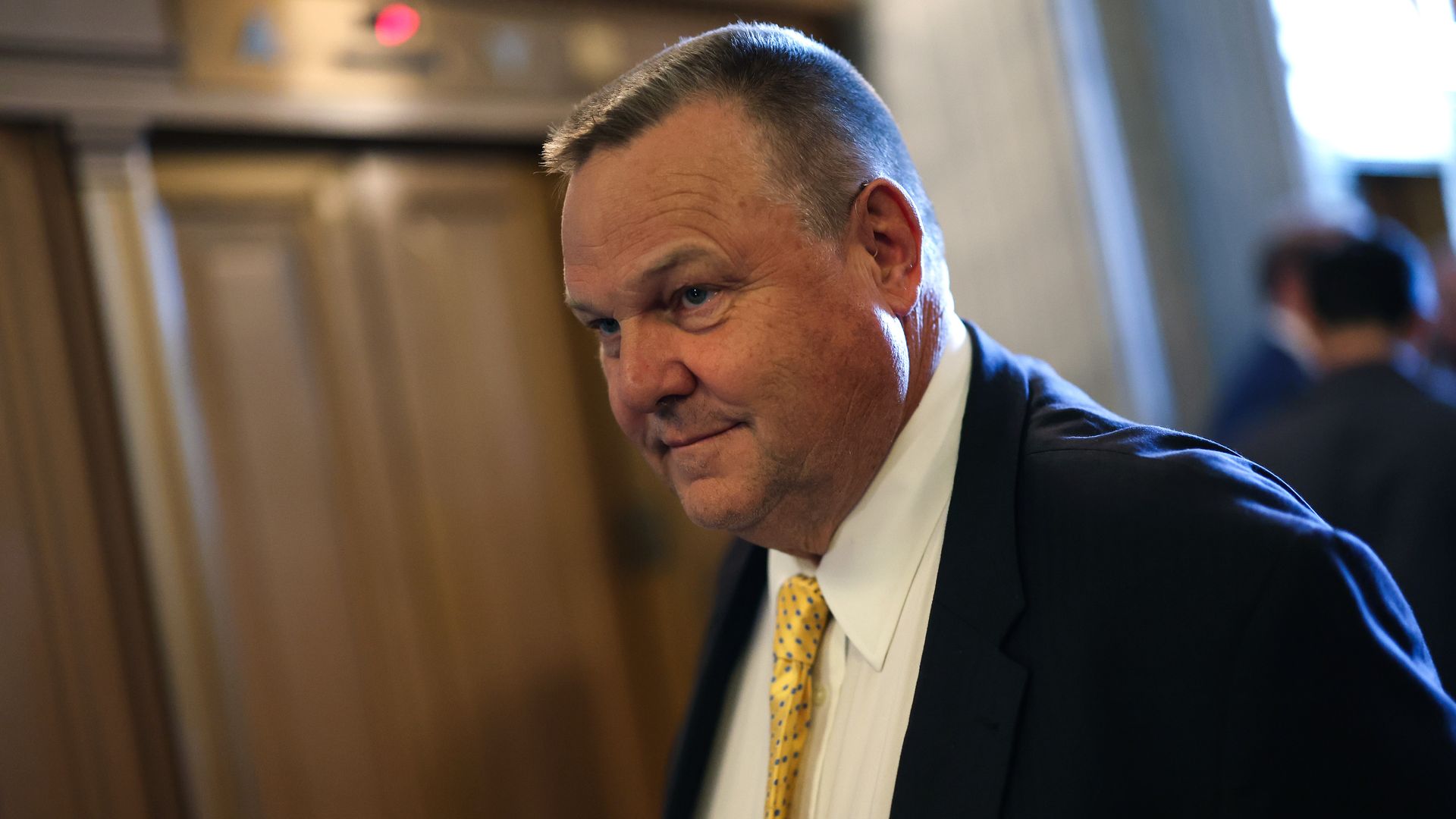 U.S. Sen. Jon Tester (D-MO) walks to the Senate chambers at the U.S. Capitol on June 1, 2023 in Washington, DC.