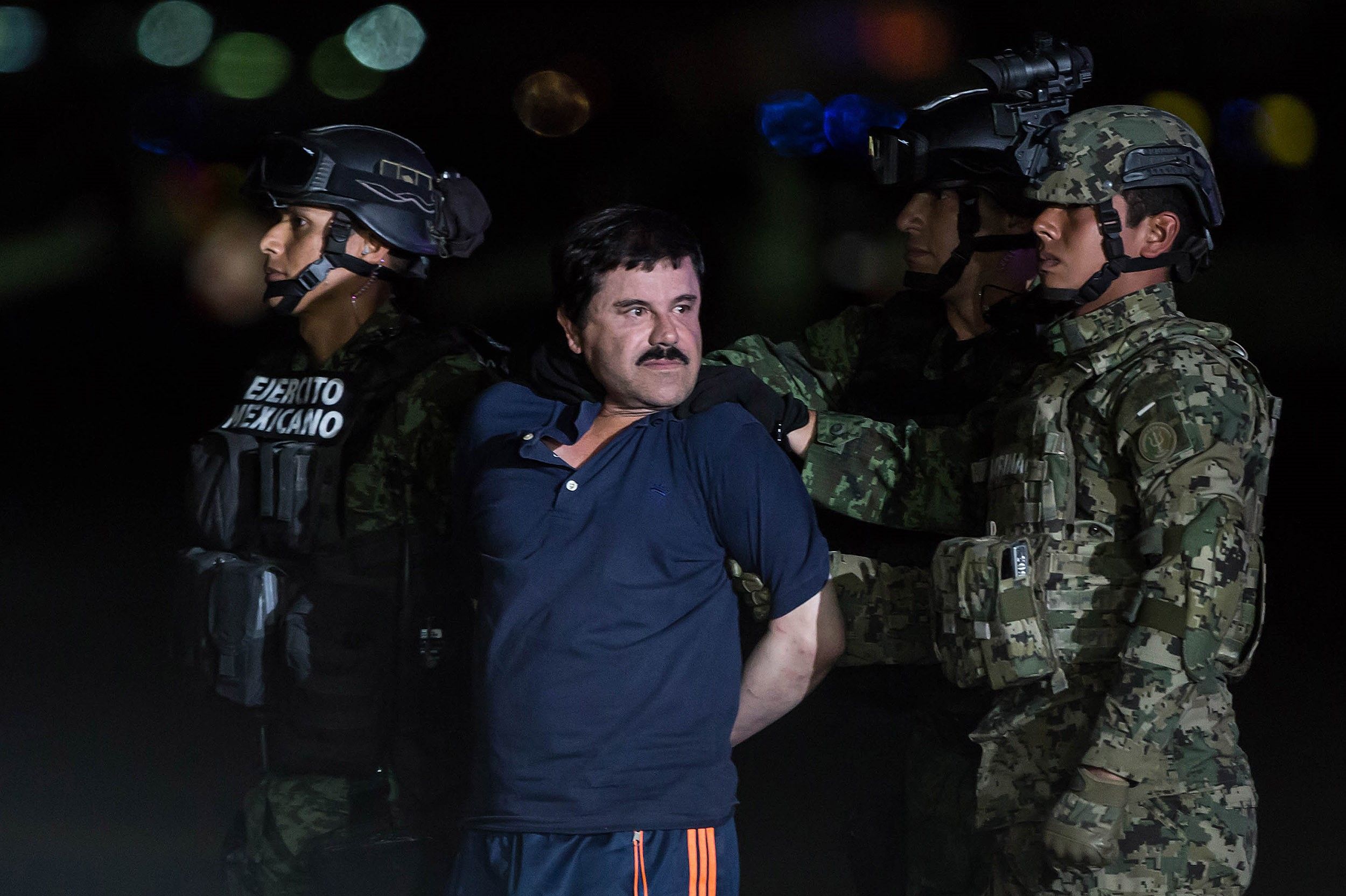 Joaquin Guzman Loera, also known as "El Chapo" is transported to Maximum Security Prison in 2016