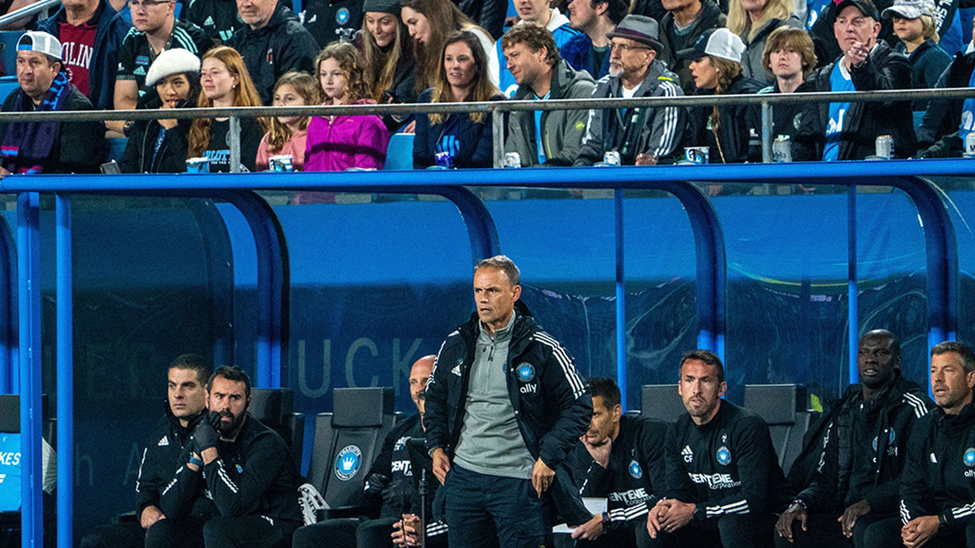 Christian Lattanzio stands on the sidelines. Photo: Andy Weber/Axios
