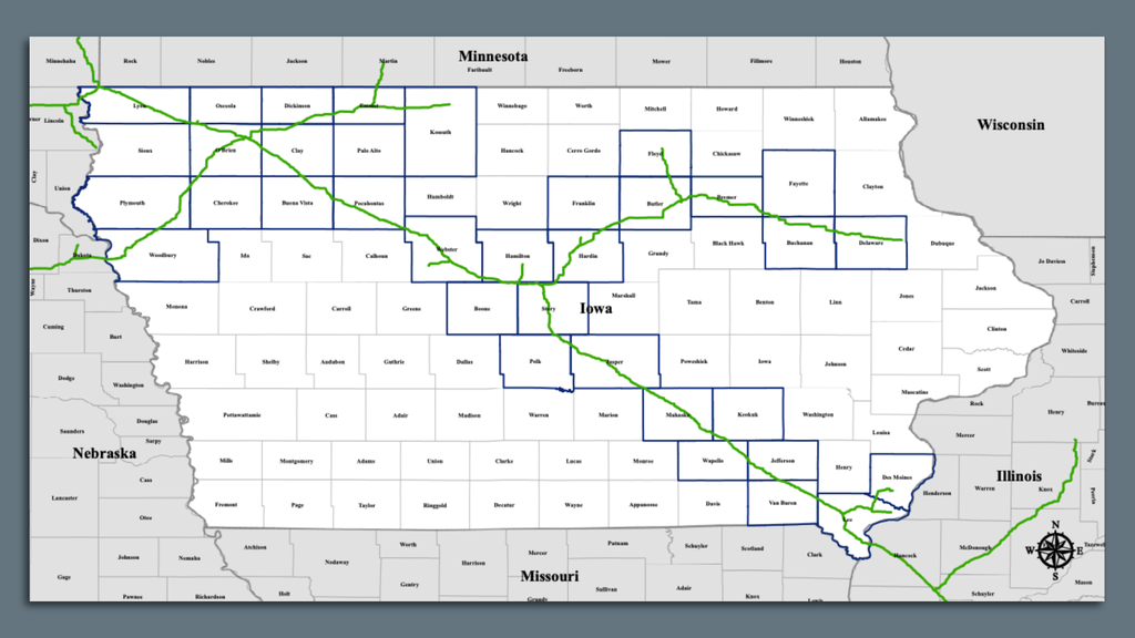 Polk County will vote to oppose Iowa pipeline project - Axios Des Moines