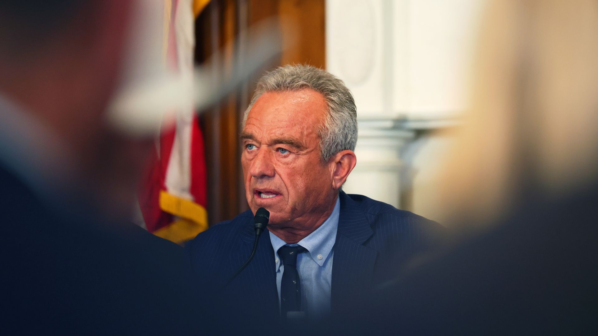 .S. Health and Human Services (HHS) Secretary Robert F. Kennedy Jr. speaks during a roundtable discussion.