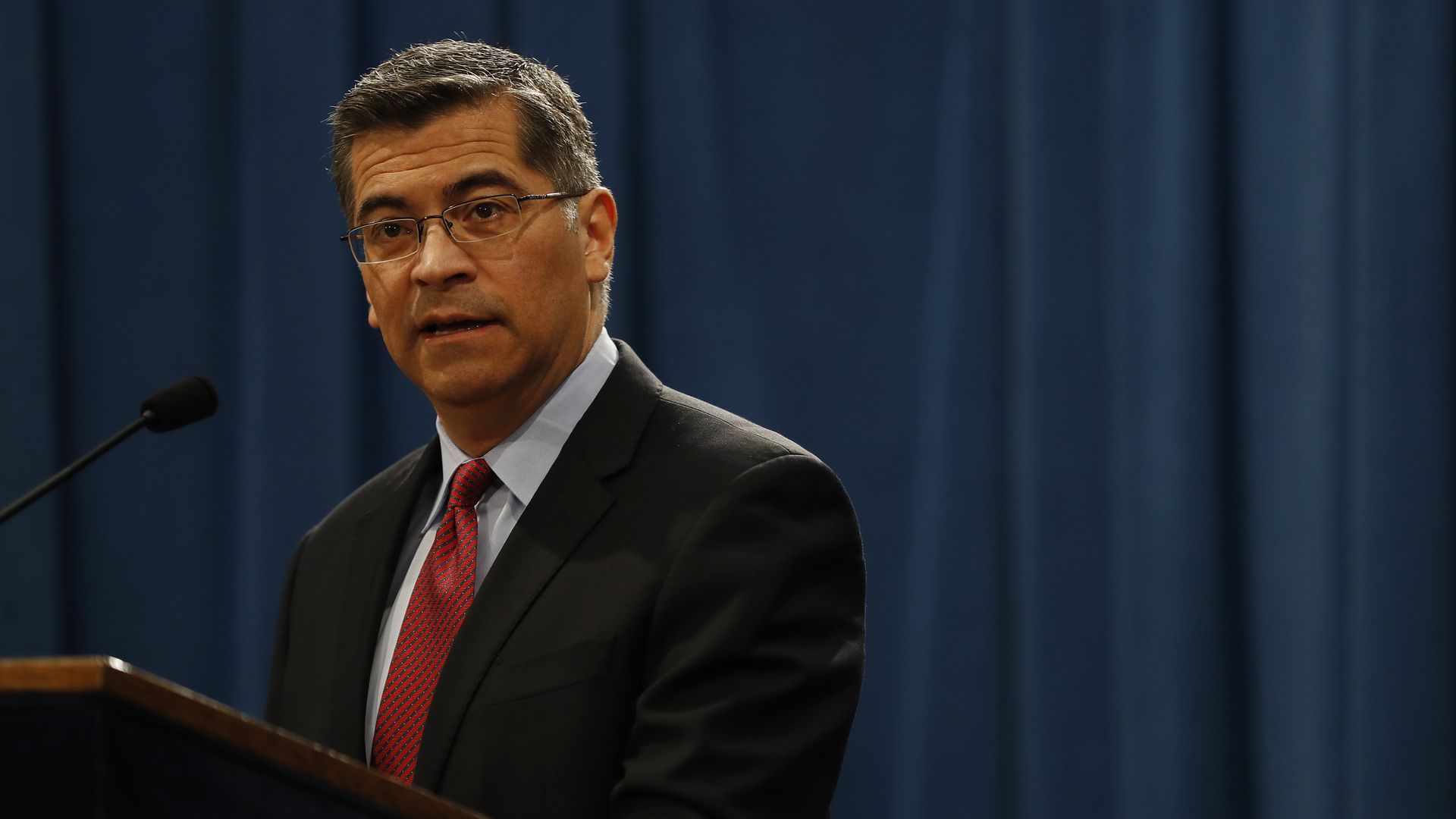California Attorney General Xavier Becerra. Photo: Stephen Lam/Getty Images