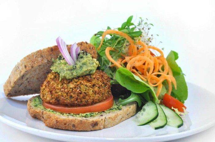 Luna's veggie burger