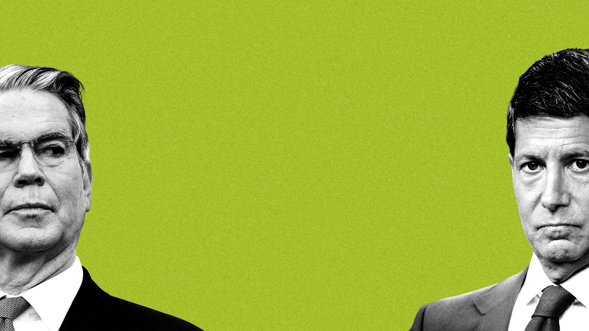 Photo illustration of US treasury secretary Scott Bessent and chairman of the US Federal Reserve Kevin Warsh