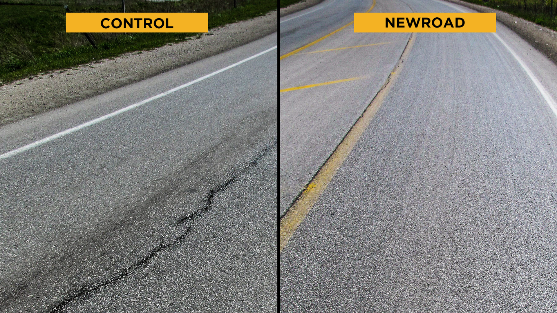 A photo of Iowa roads.