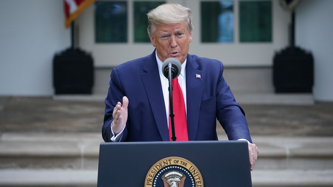 Trump says he will be "authorizing" governors to reopen states