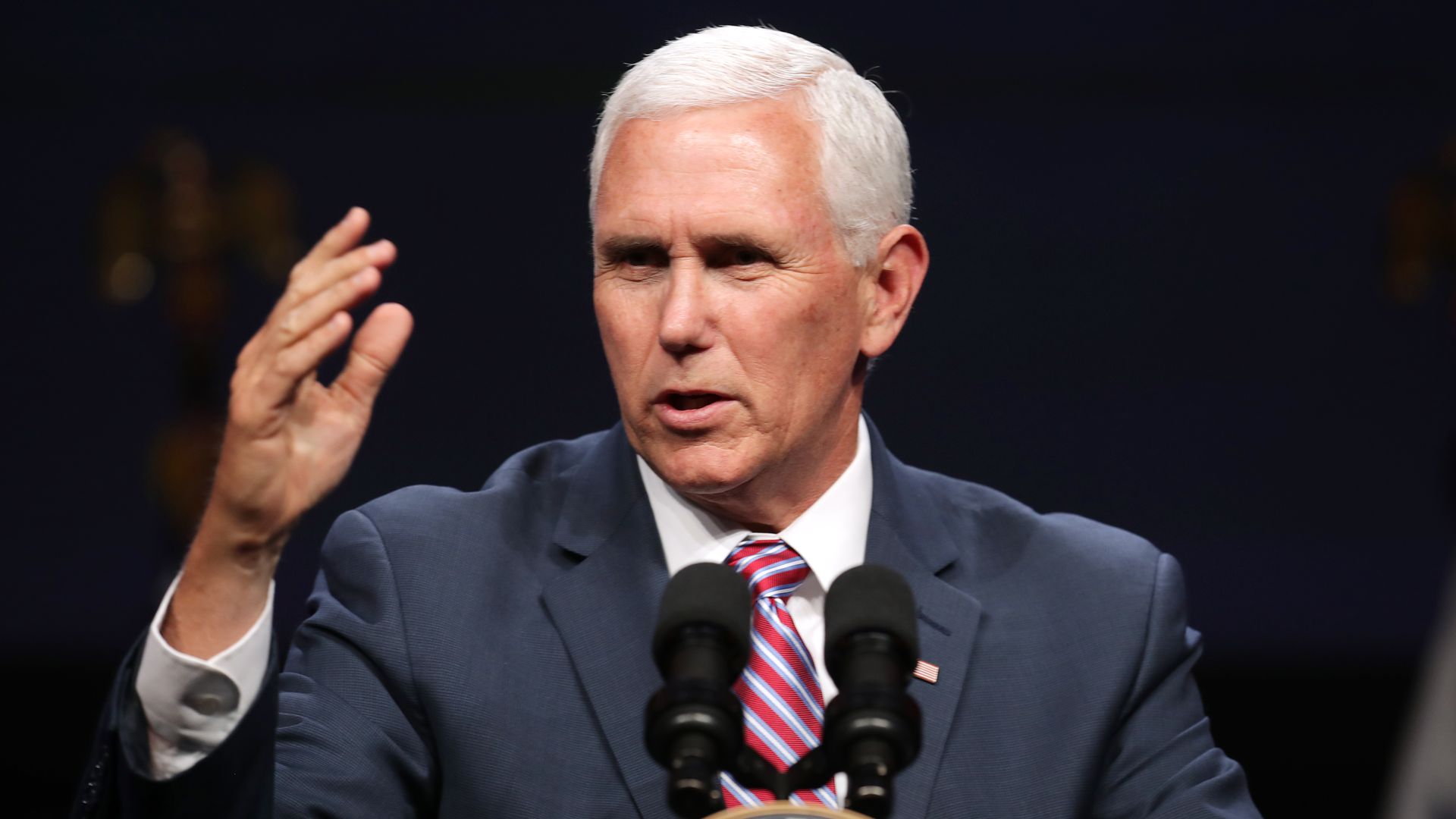Vice President Mike Pence during a speech.