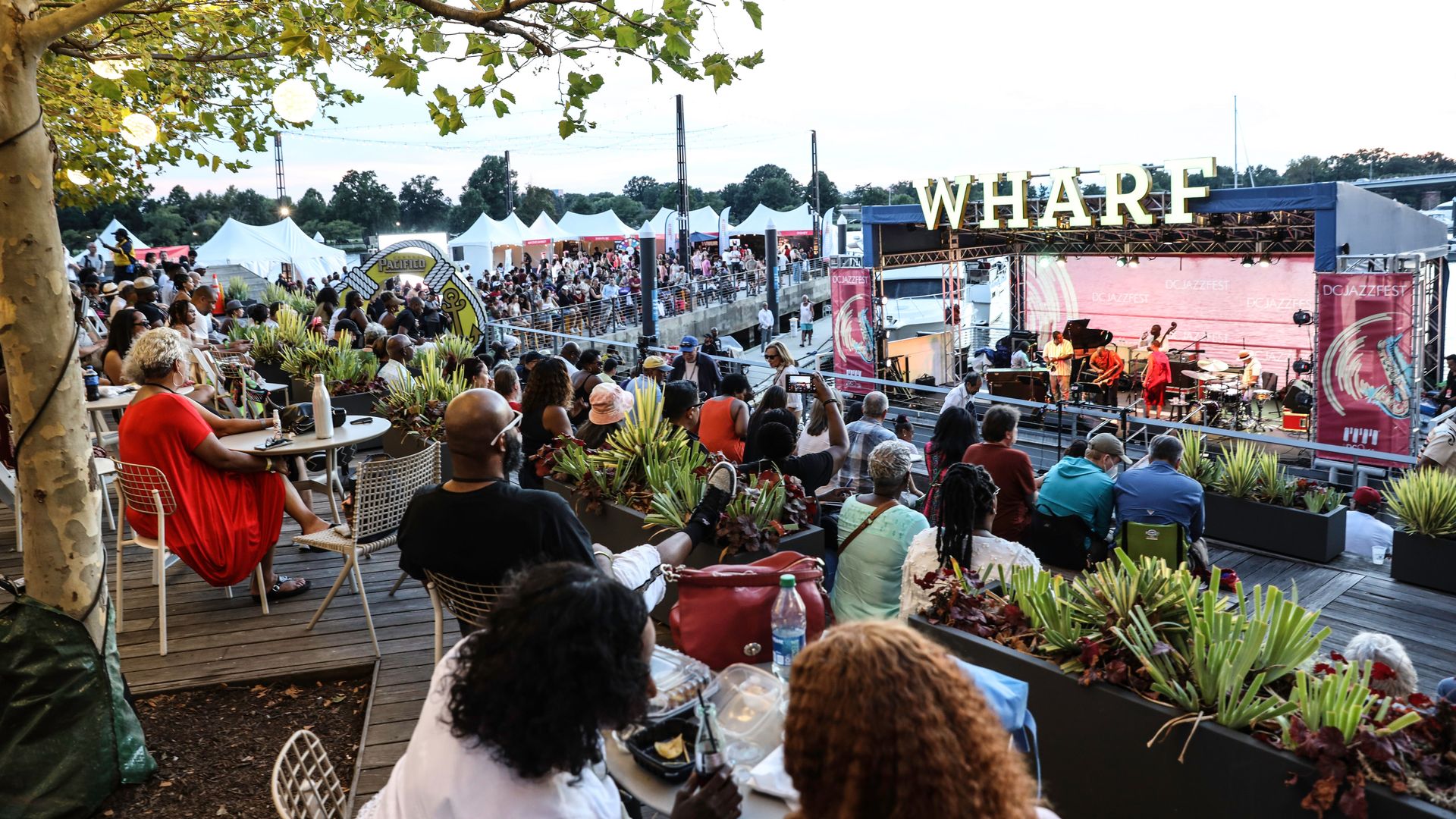A view from The Wharf at DC JazzFest 2022.