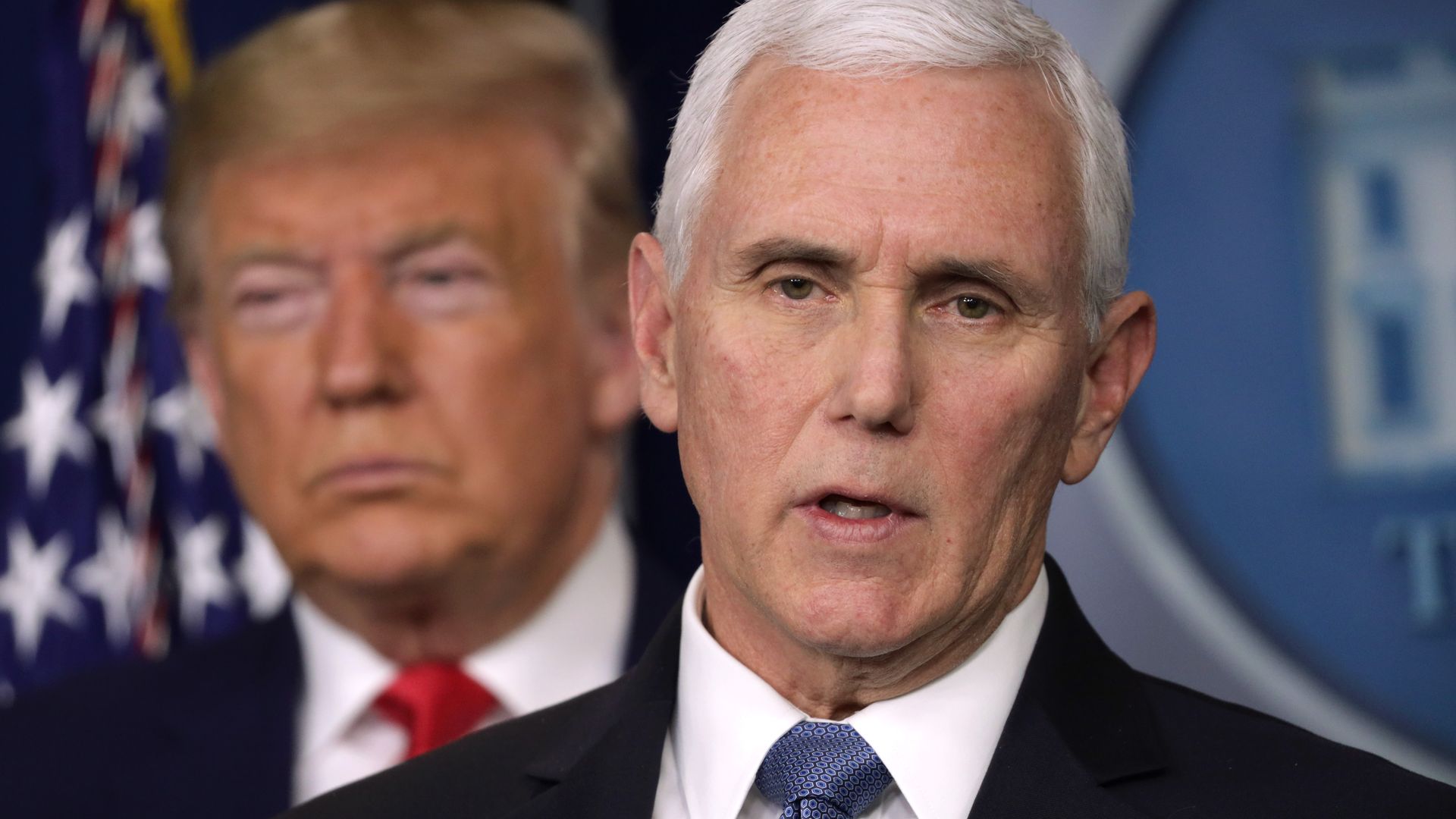 Mike Pence and Donald Trump.