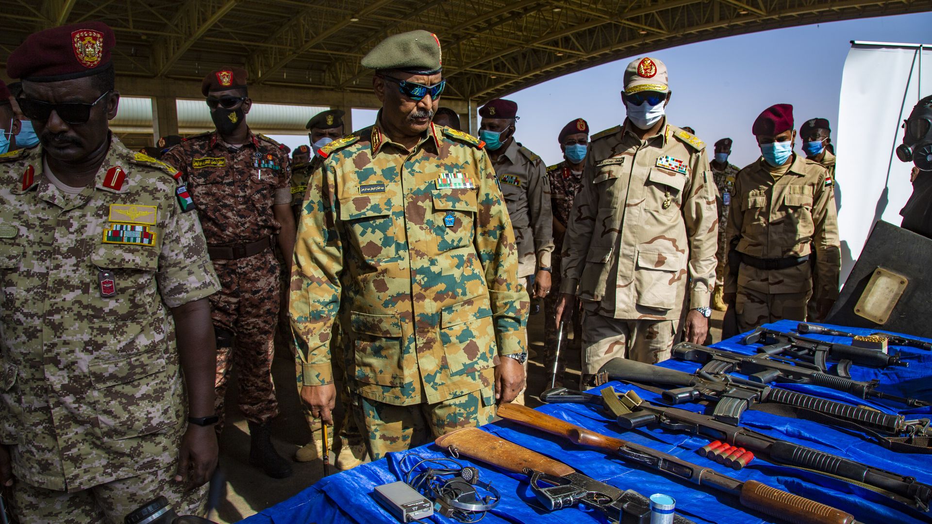 Chairman of the Sovereignty Council of Sudan attend a military graduation ceremony of special forces.