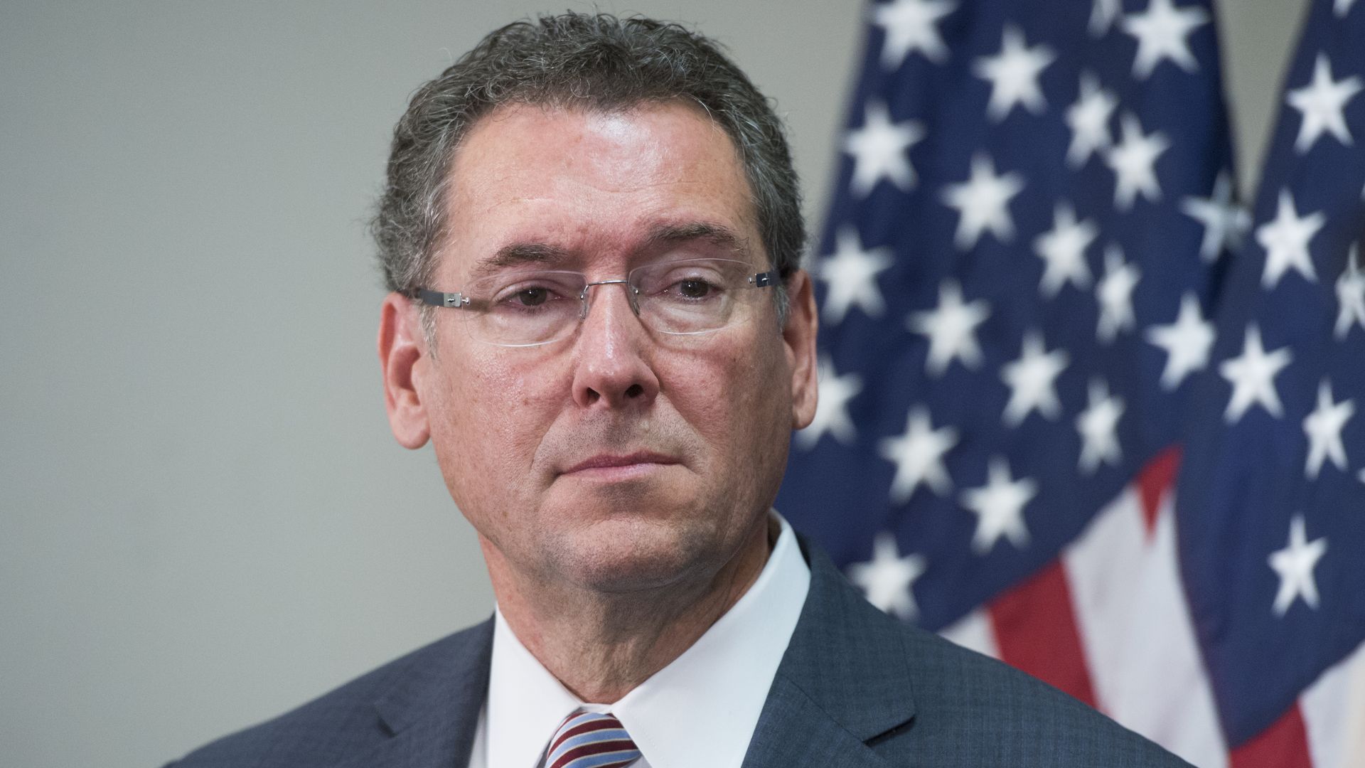 Rep. Gregg Harper at a press conference.