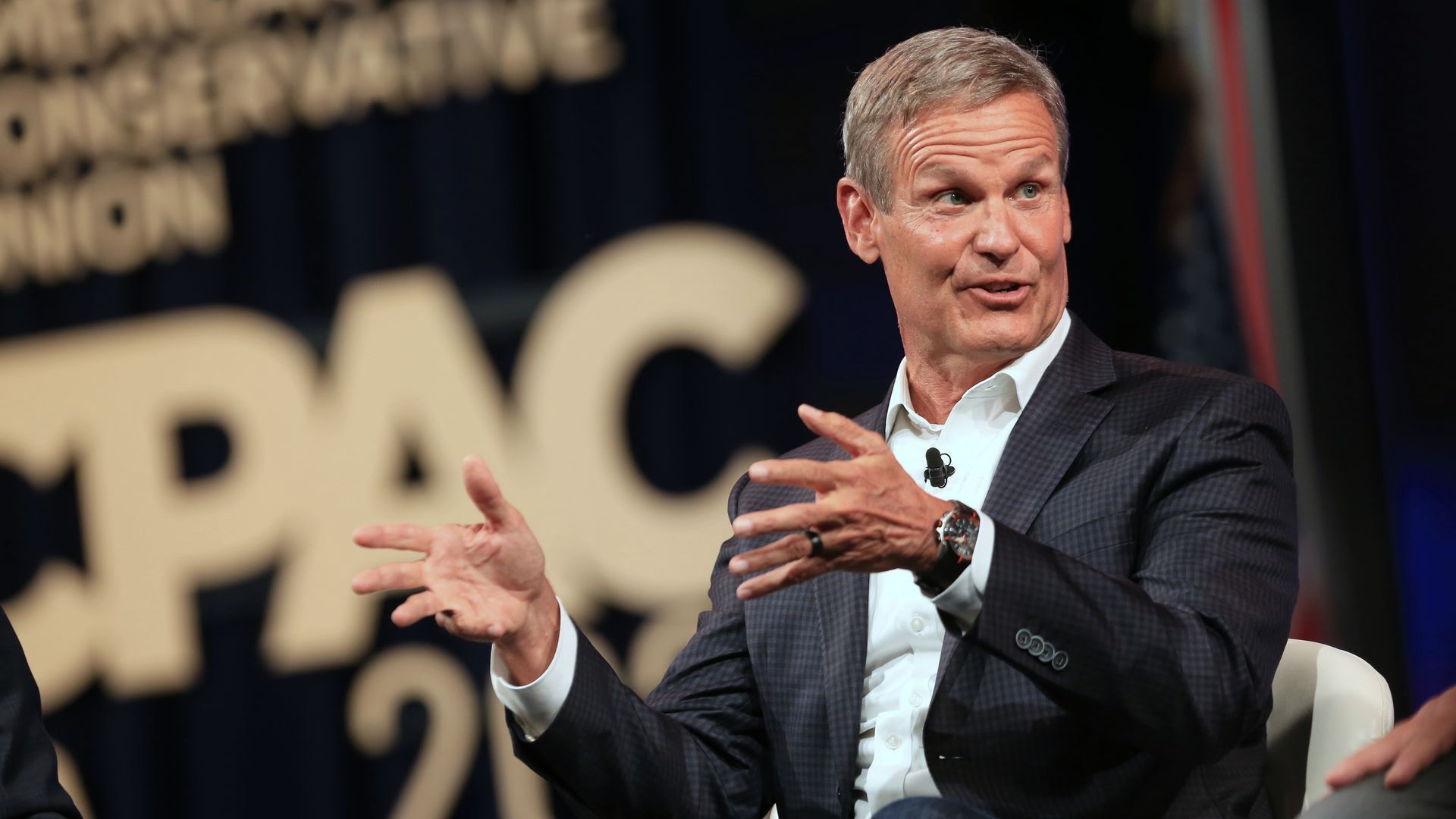 Gov. Bill Lee speaking during the 2021 Conservative Political Action Conference.
