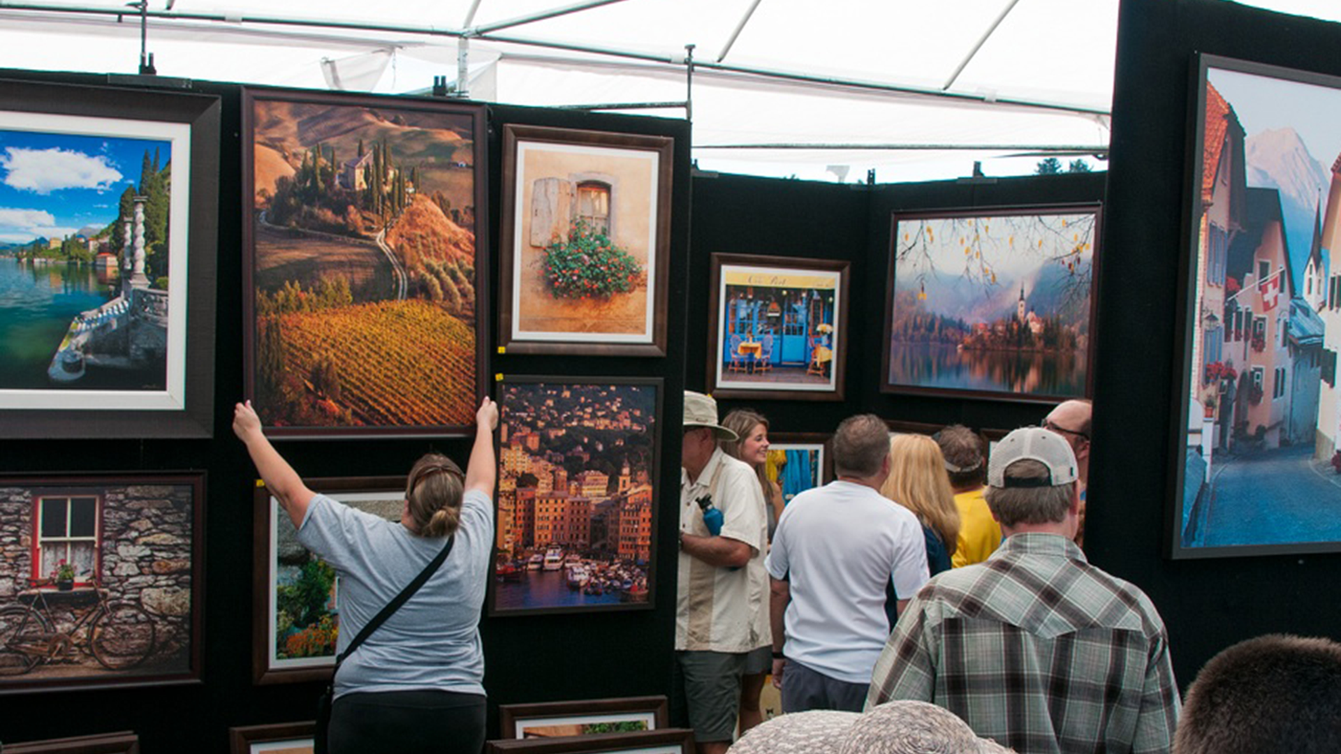 Spectators at the Affordable Arts Festival in Denver