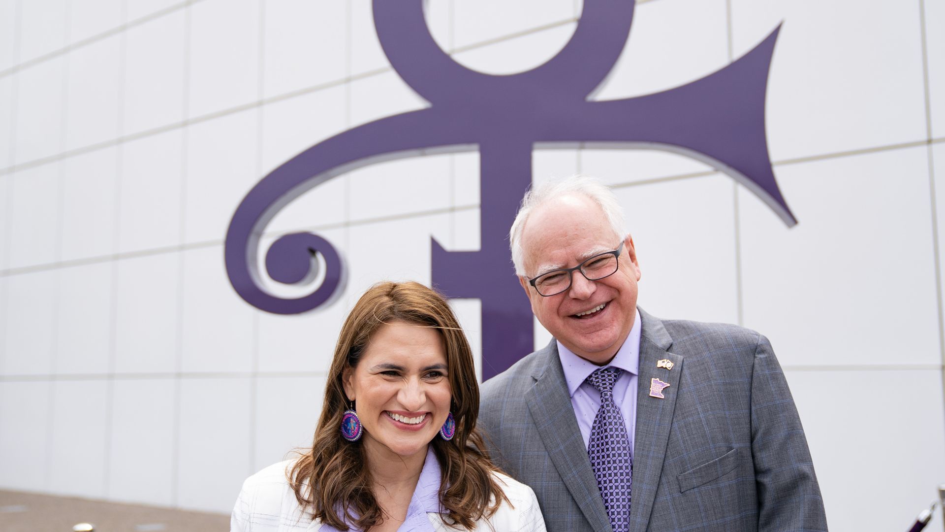 Peggy Flanagan and TIm Walz