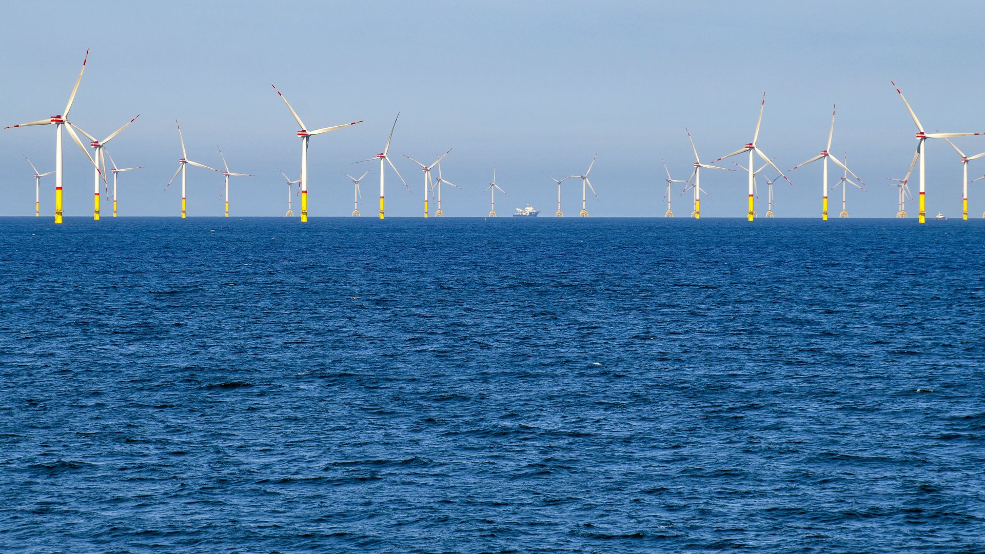 Wind turbines in the Baltic Sea