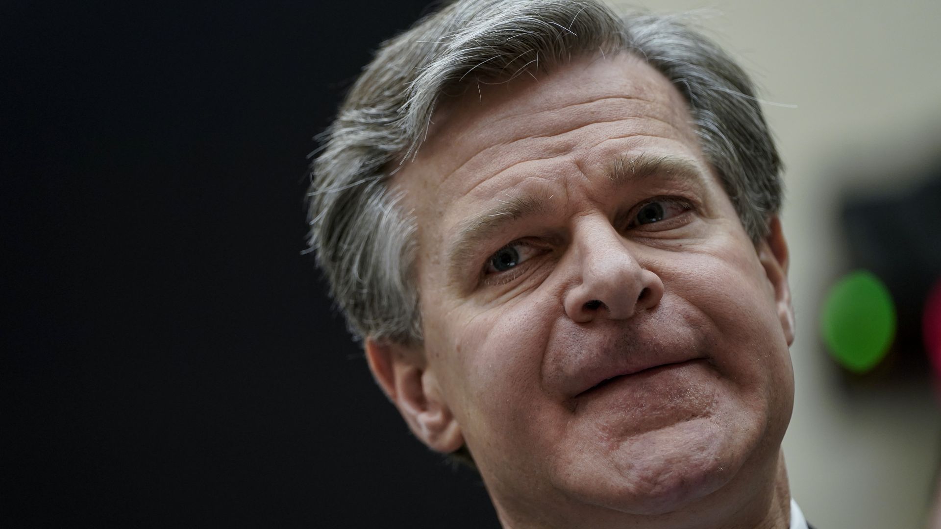 Upclose photo of Christopher Wray